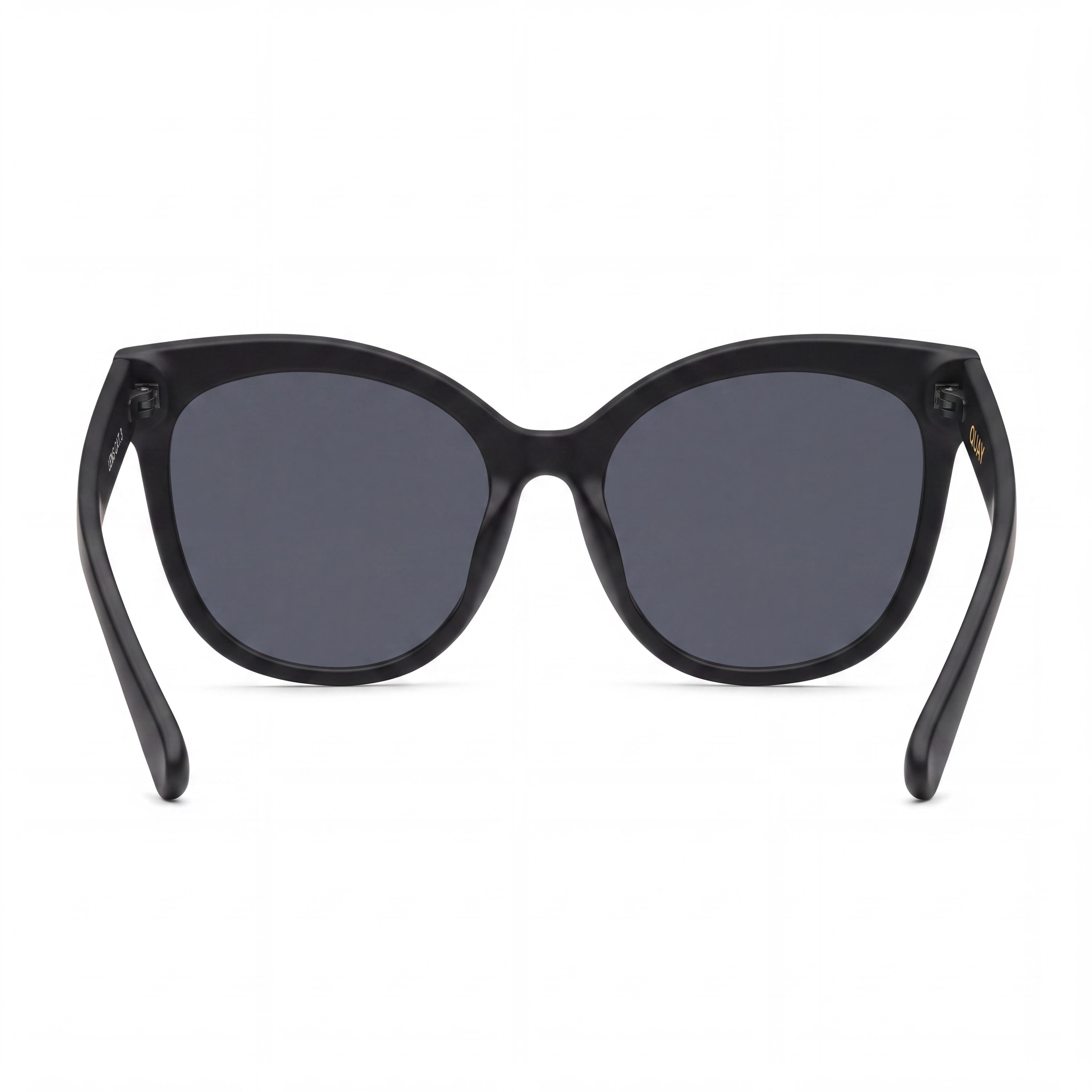 QUAY AUSTRALIA It's My Way Women's Oversized Cat Eye Black Plastic Frame Smoke Lens 100% UV Protection Sunglasses 55mm, Photo 3