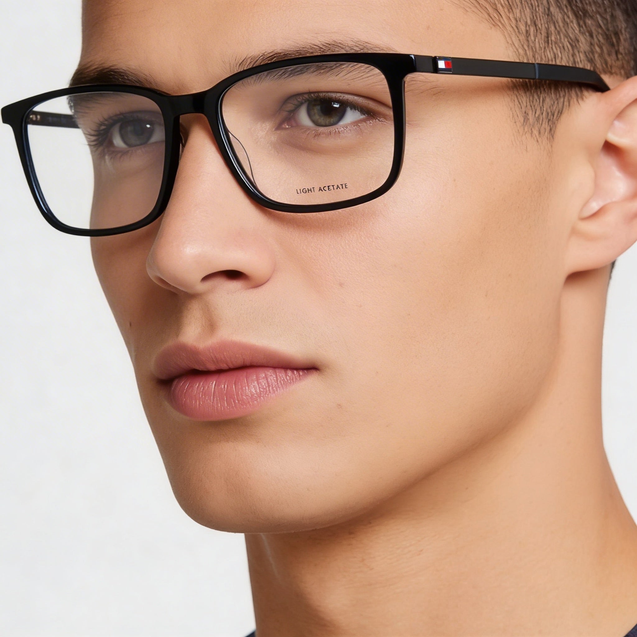 Tommy Hilfiger Th 1916 Gafas para Hombre con Montura de Magnesio Negro 55-17-145, Photo 3