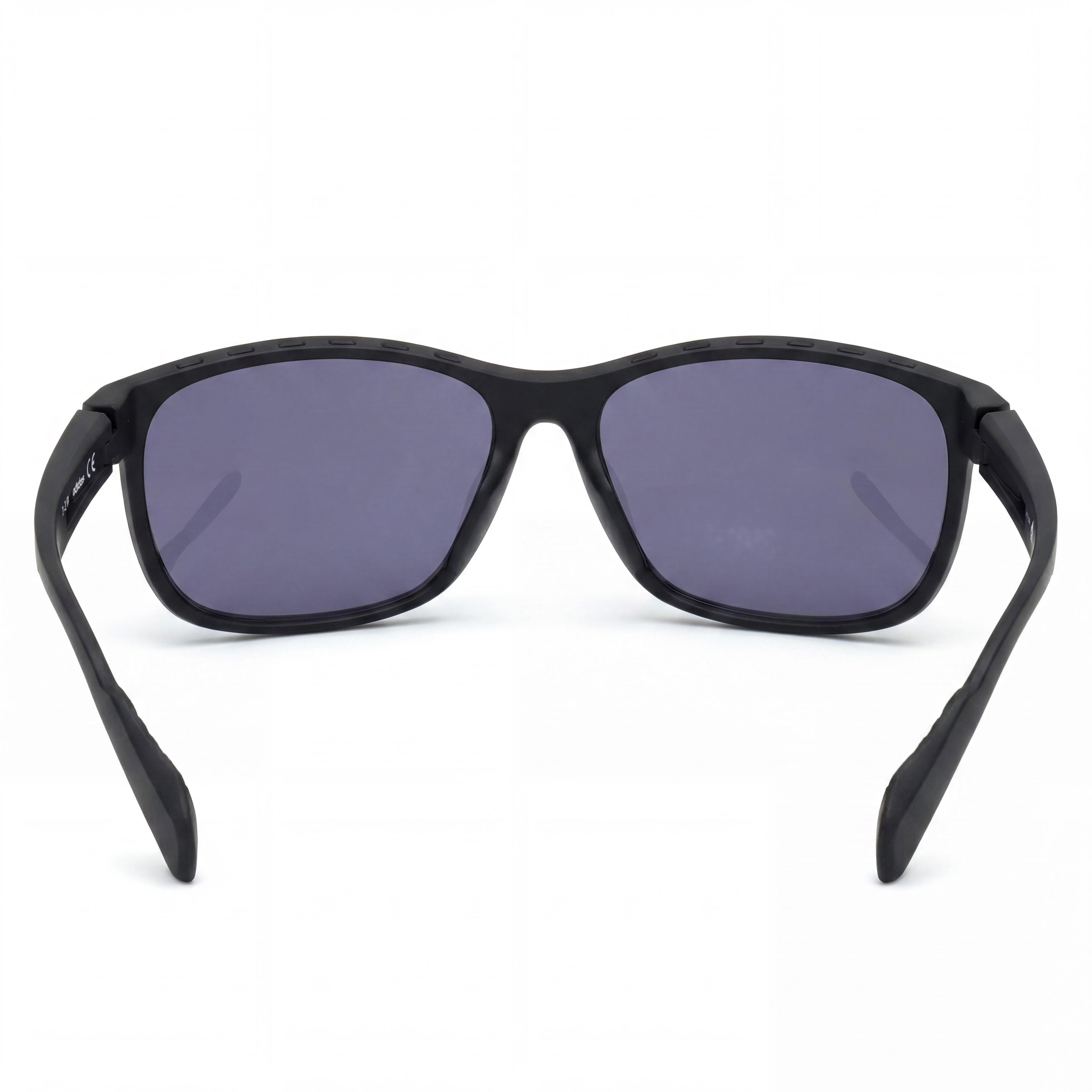 adidas Contemporary Men's Matte Black Plastic Frame Smoke Polycarbonate UV Protection Sunglasses 62mm, Photo 4