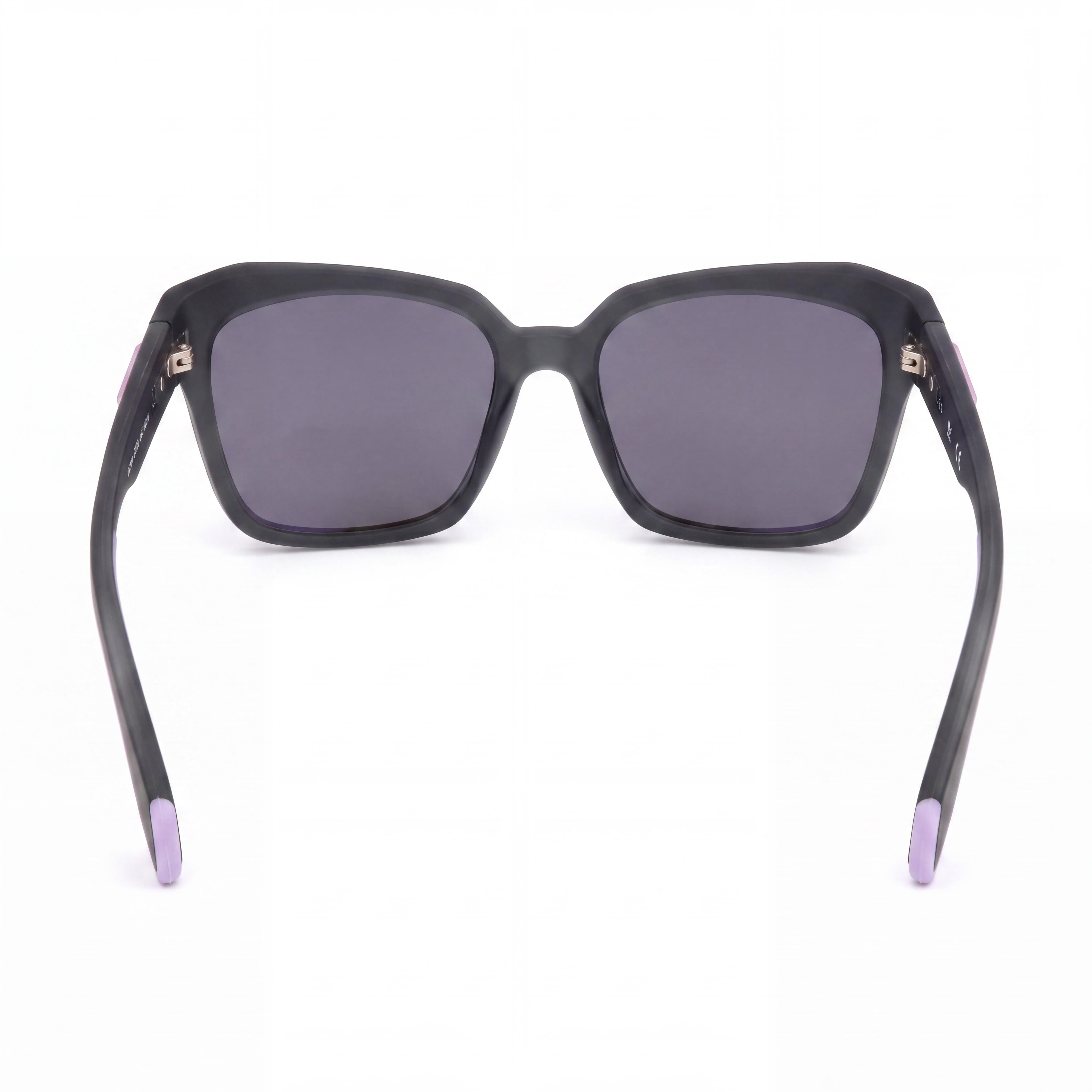 Gafas de sol adidas Originals para mujer, modelo Cat Eye, con montura de plástico gris y lentes de espejo violeta rosado, protección UV, 55mm, Photo 4