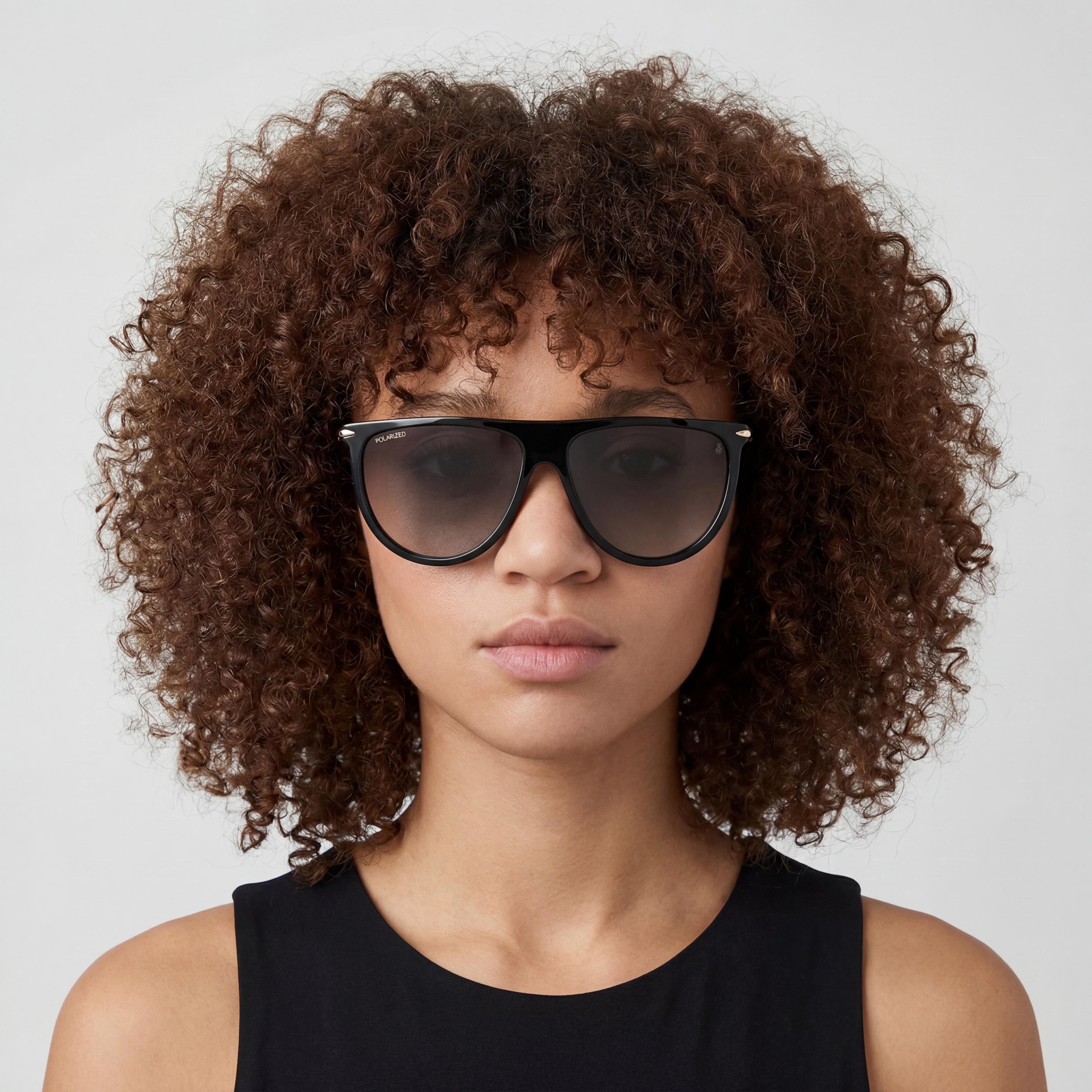Gafas de Sol rag & bone Rnb1056s para Mujer, Armazón de Plástico Negro, Lentes Grises con Protección UV, 57-14-140, Photo 4