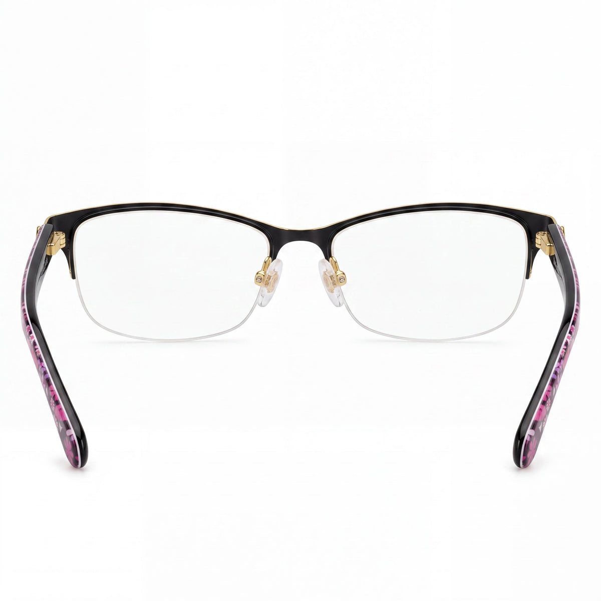 kate spade new york Gafas de Sol Casuales Rectangulares para Mujer, Montura Semi al Aire de Acero Inoxidable Negro, Lente No Polarizada de Policarbonato Negro 51mm, Photo 3