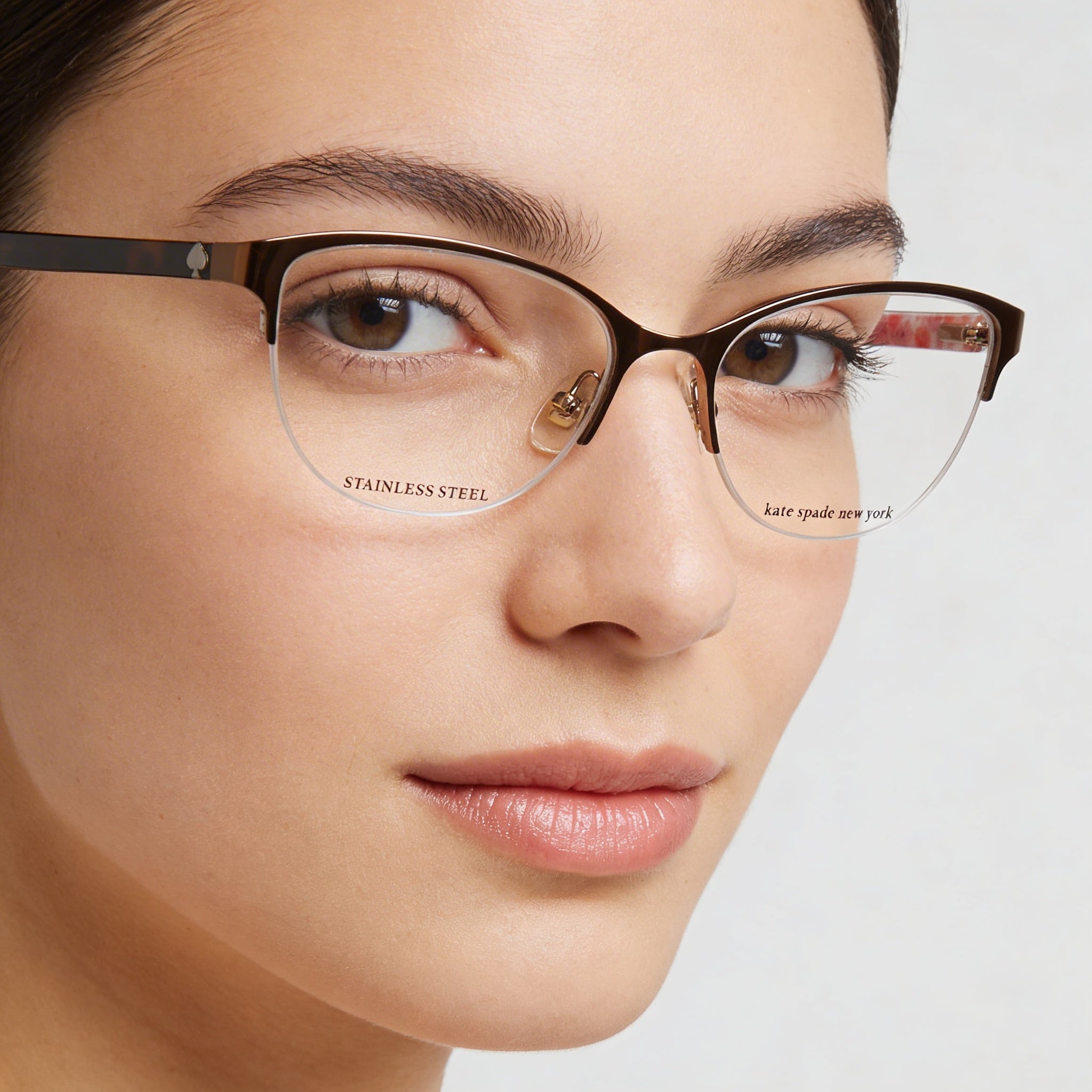 kate spade new york Gafas de sol de metal marrón mate para mujer Adalina 51mm, Photo 4