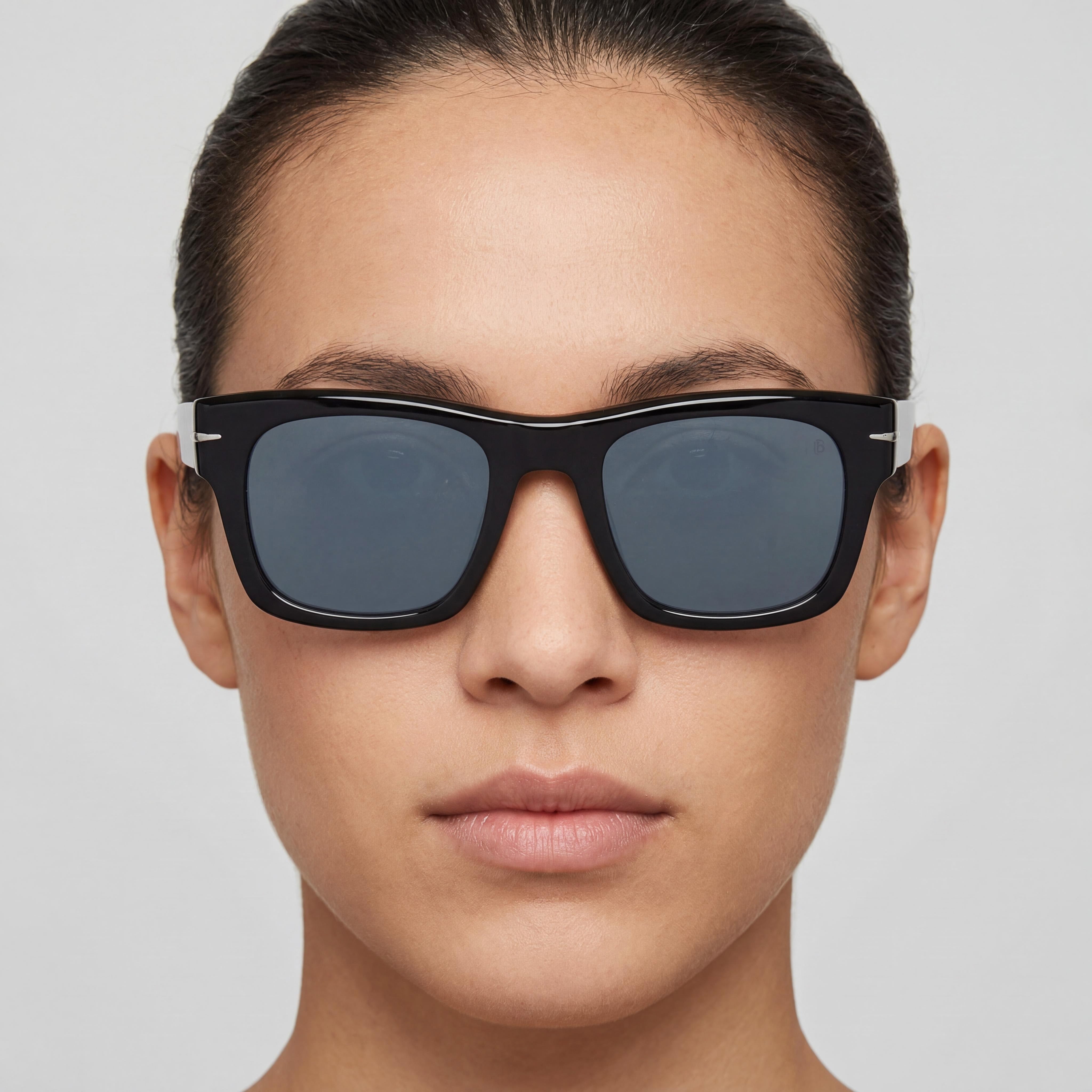 Gafas de sol David Beckham Db 7099/s unisex de acetato negro modernas con protección UV de 51 mm, Photo 4