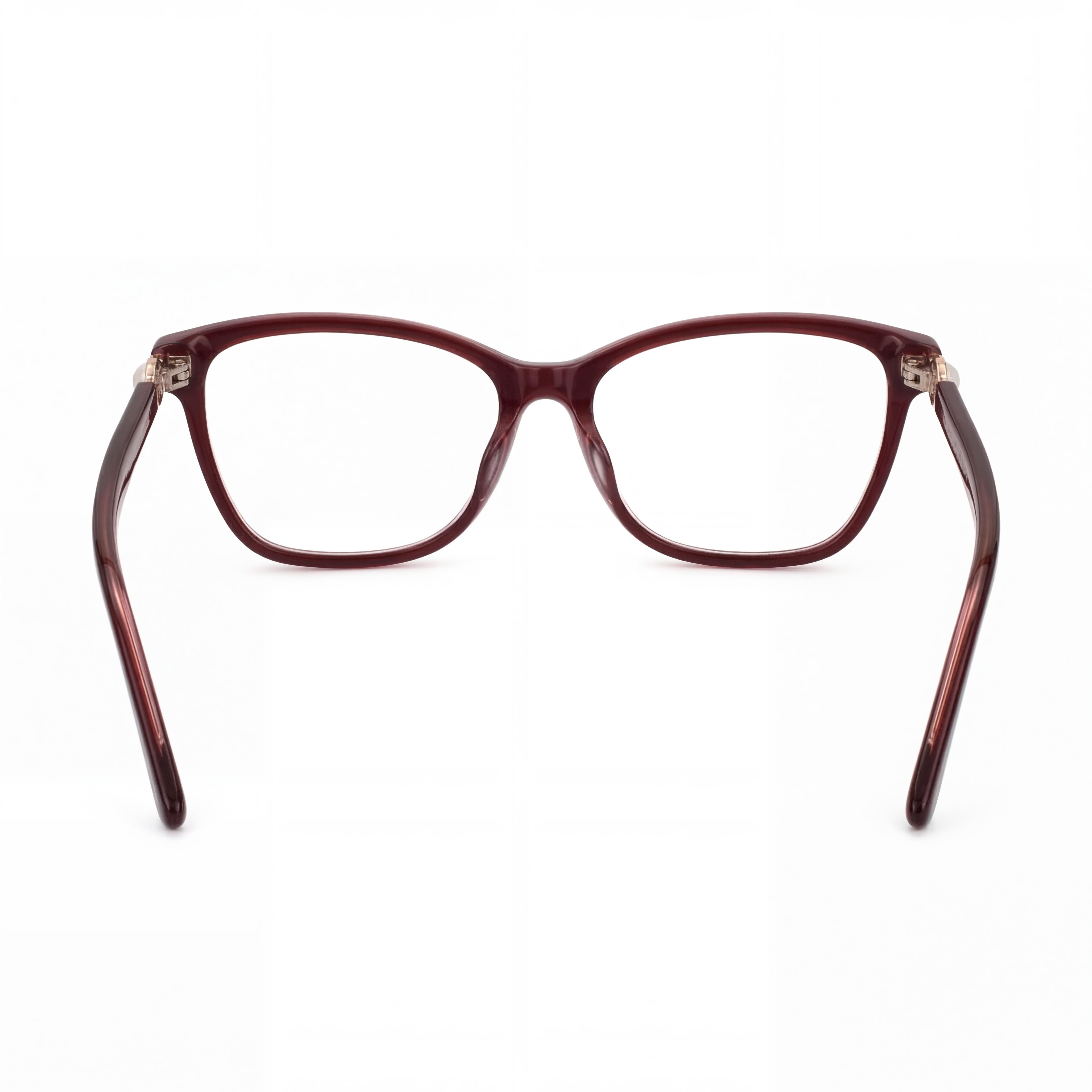 Gafas rectangulares Jimmy Choo JC377 Burgundy Pearl para mujer, Photo 4