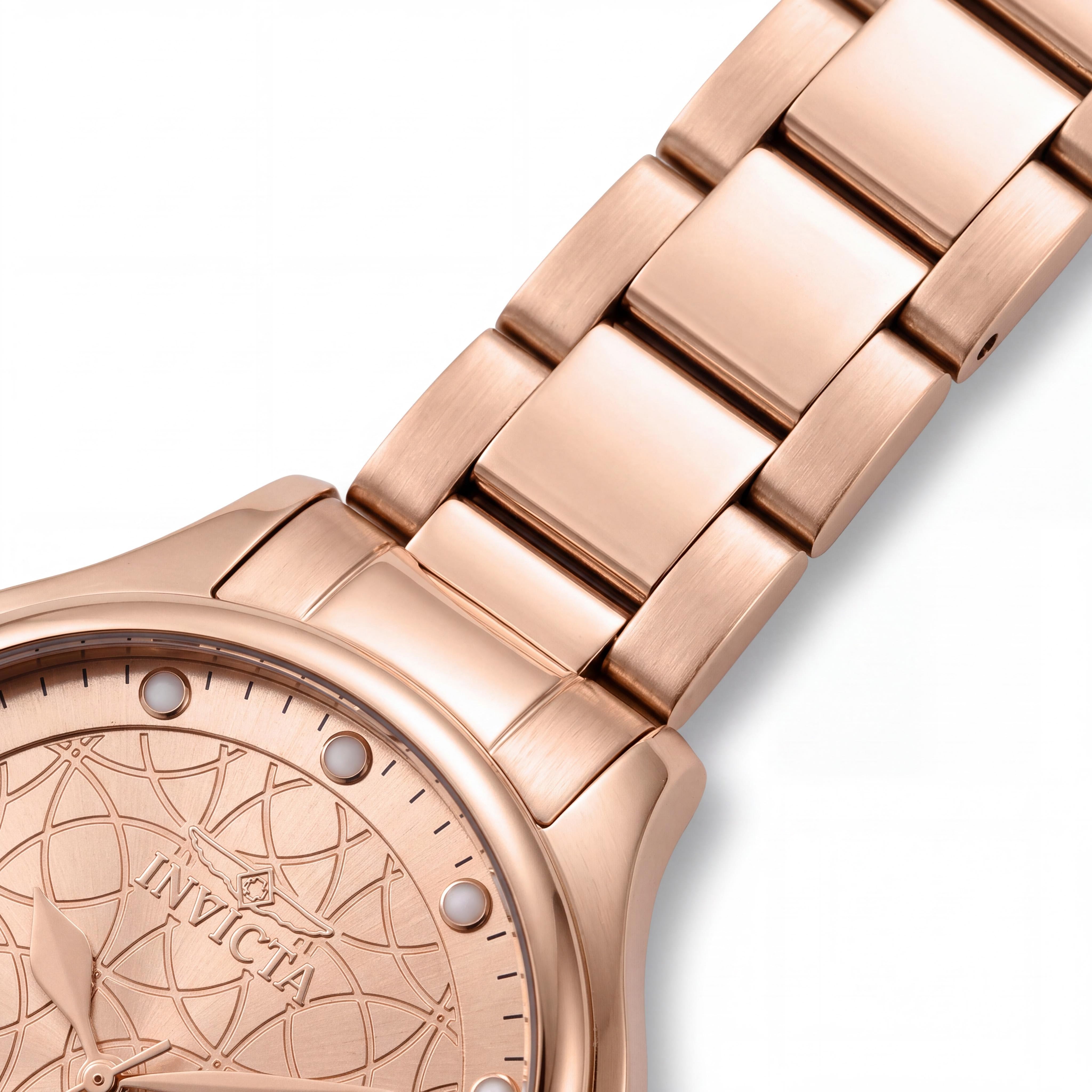 Invicta 35826 bracelet Women's Rose Gold Tone Stainless Steel 38mm Case Diameter Water Resistant Watch, Photo 3