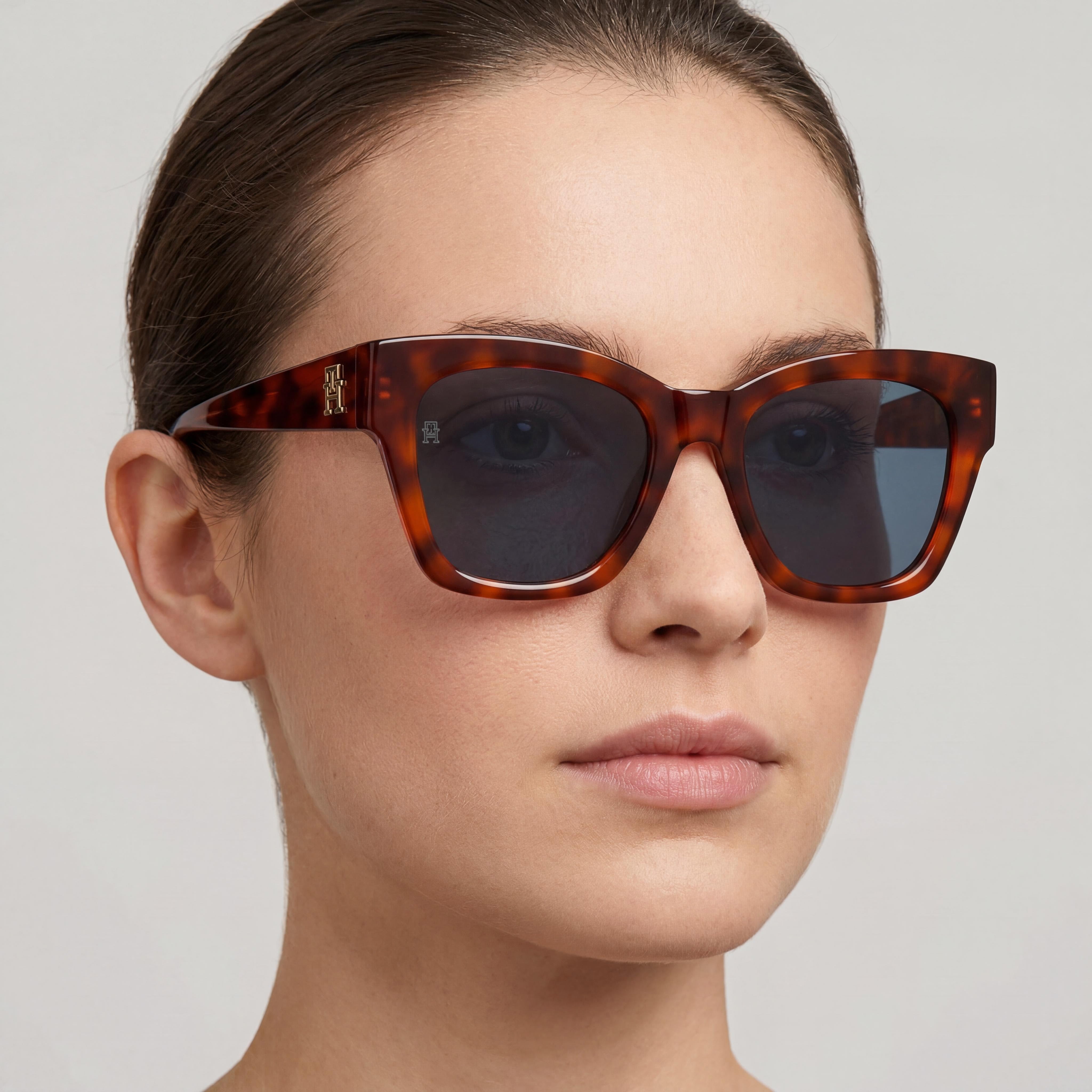 Tommy Hilfiger TH 2156/S Women's Acetate Frame UV Protection Sunglasses Red Havana Blue 52mm, Photo 5