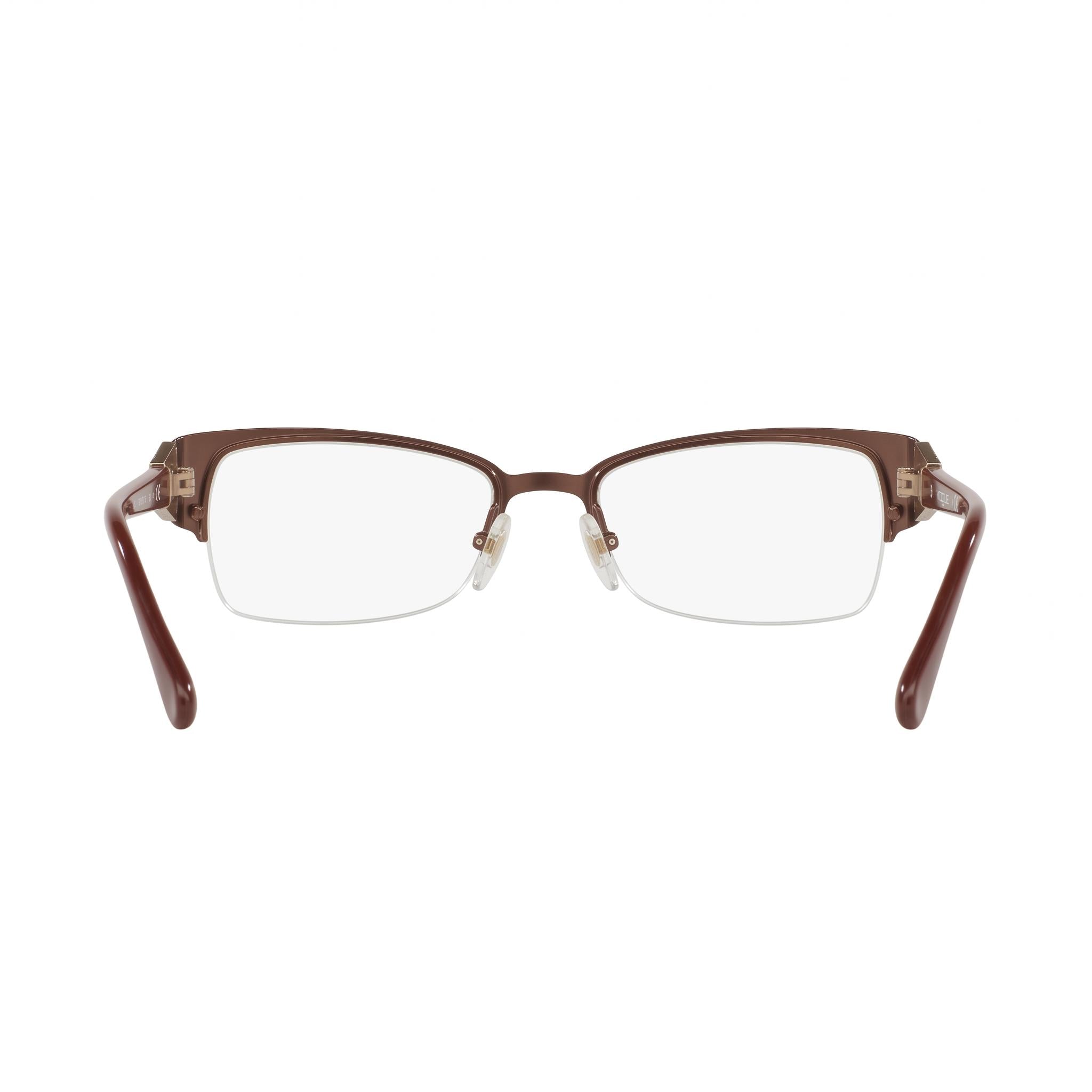 Vogue 0vo4014b Gafas de Mujer Plástico Ovaladas Azul Burdeos Oro Pálido 50mm Lente de Demostración, Photo 3