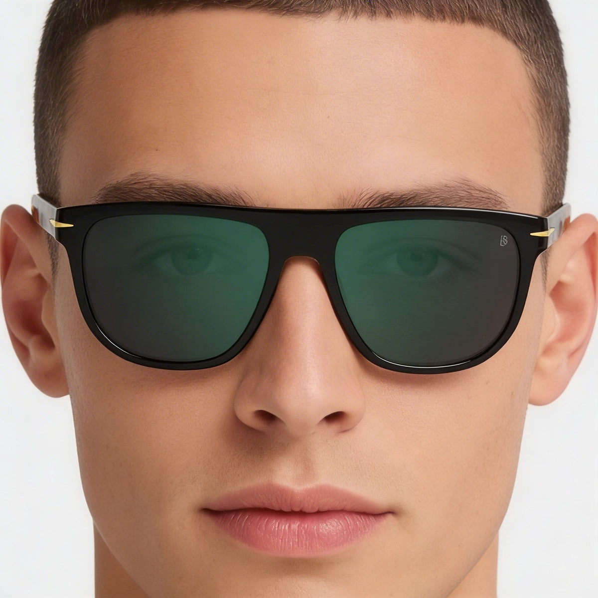 David Beckham DB 7111/S Black Square Sunglasses for Men, 56mm, Photo 4