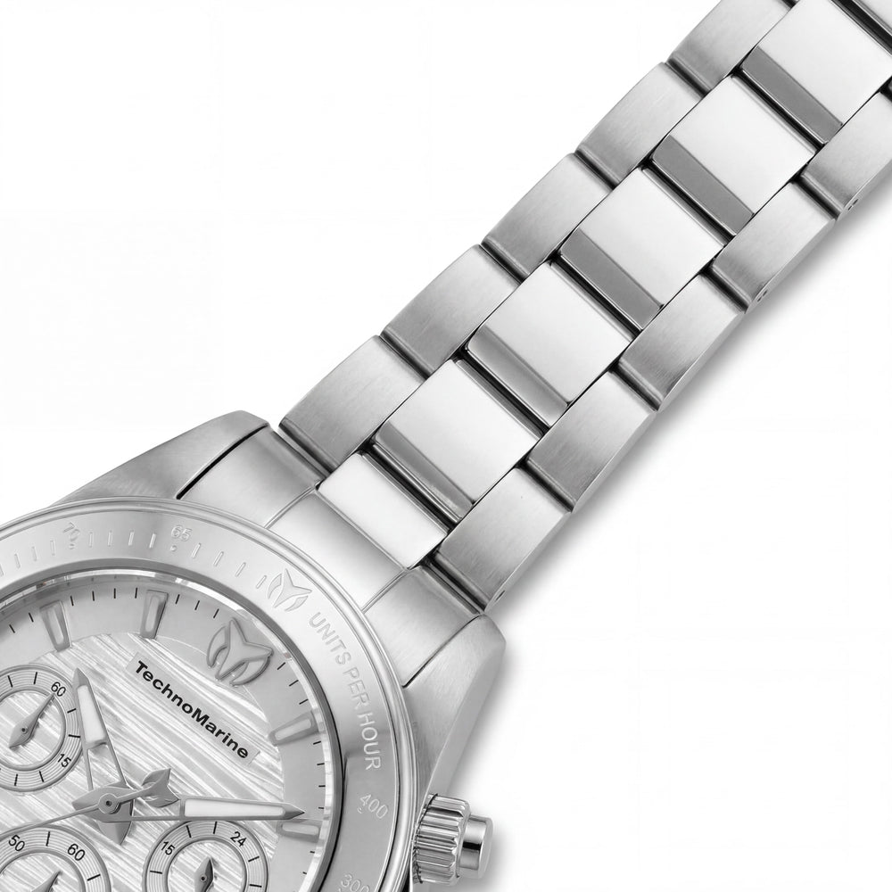 Technomarine Manta TM-219009 Women's Silver Stainless Steel Chronograph Quartz Watch 38mm
