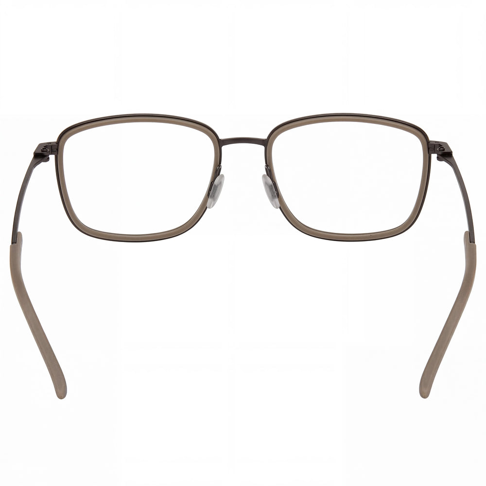 Porsche Modern Acetato Hombre Gris Oscuro, Beige 53mm