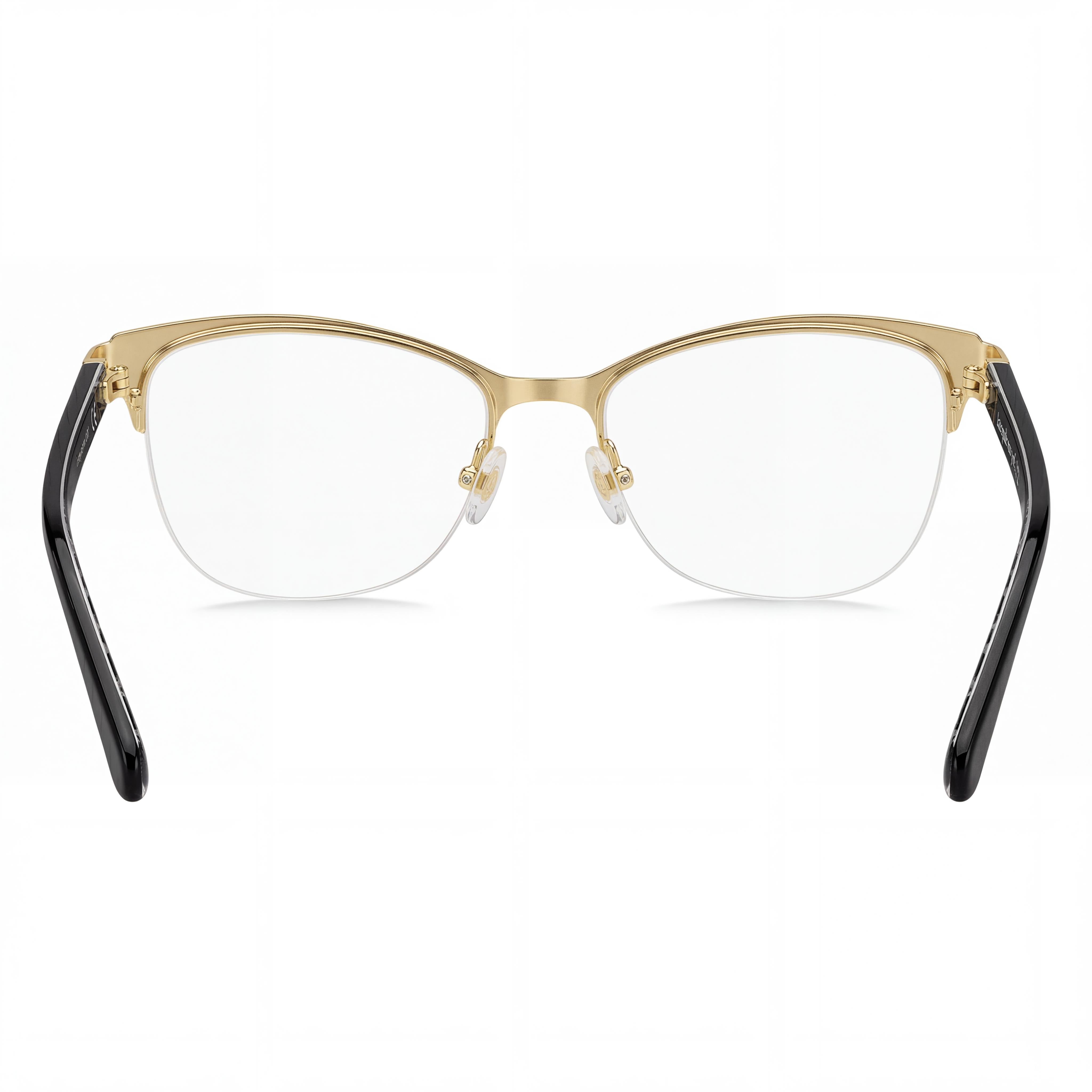 kate spade new york Brieana para hombre Gafas de montura de metal negro con lentes transparentes 52 mm, Photo 3