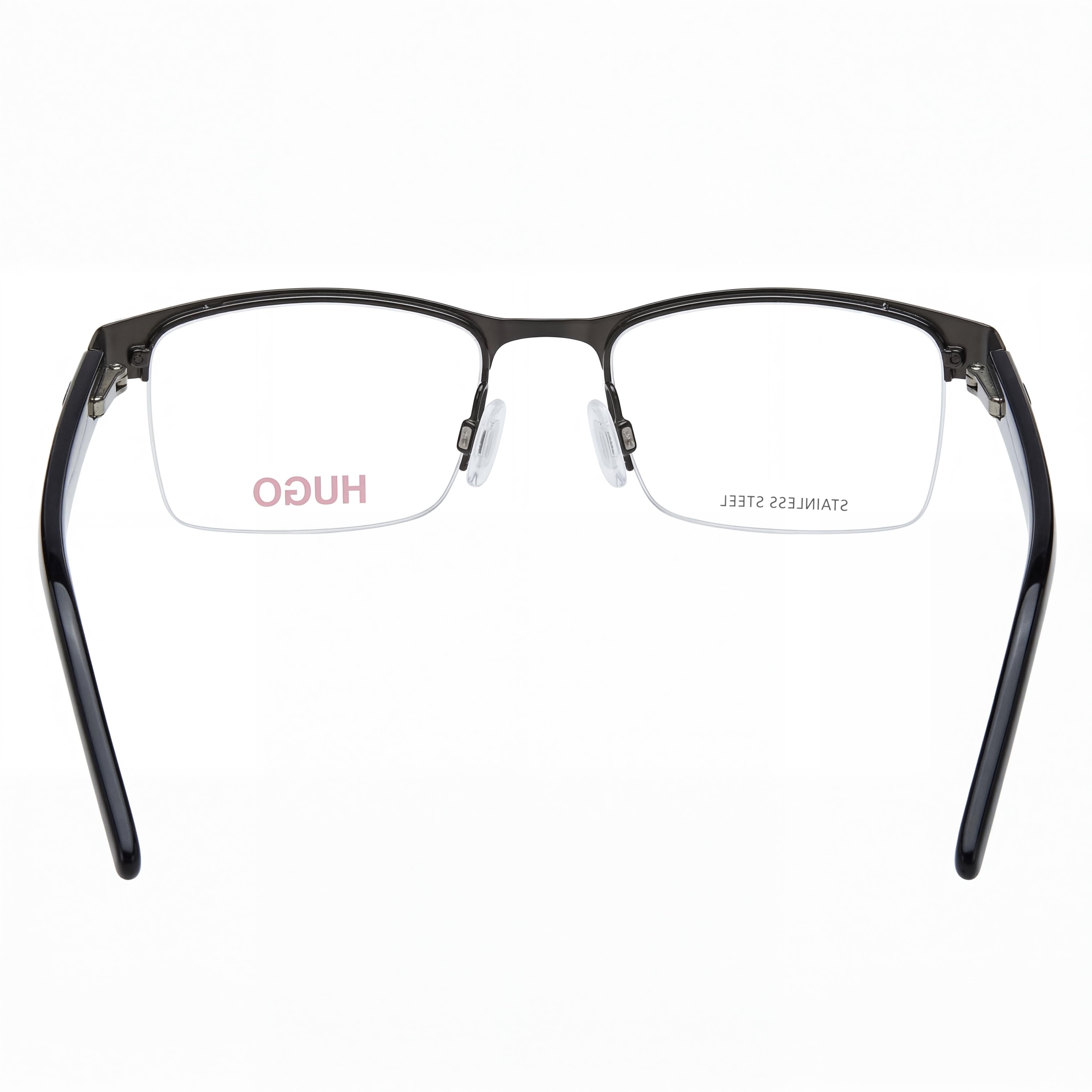 Gafas HUGO Hg 1199 para hombre, de acero inoxidable, con montura en negro rutenio y lentes en negro Truth de 53 mm, Photo 3