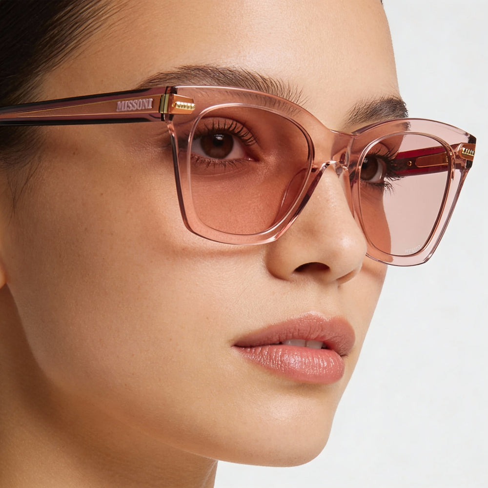 M Missoni Women's Classic Nude Brown Acetate Non-Polarized Sunglasses, 100% UV Protection, 51mm