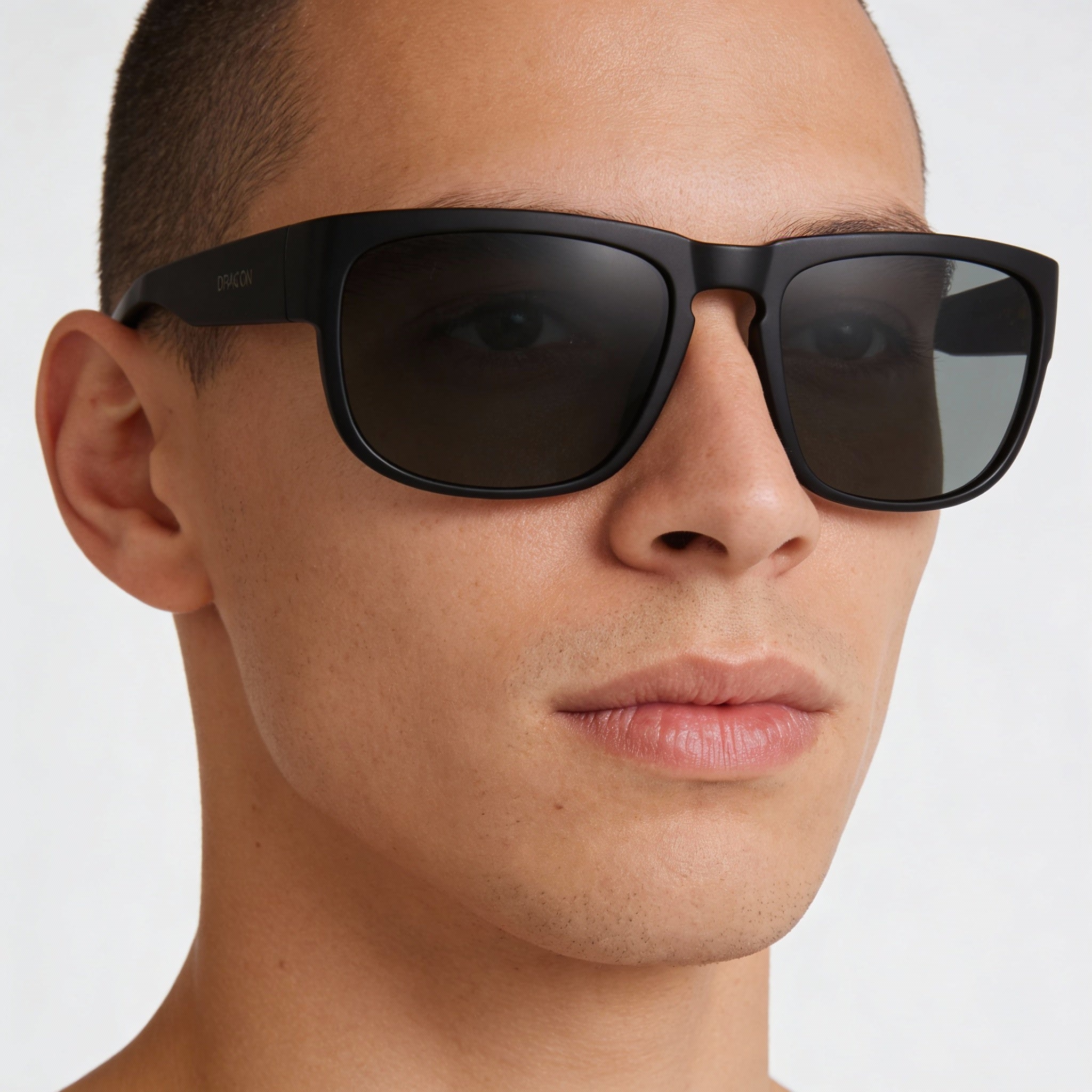 Gafas de sol unisex Dragon Alliance DR RUNE de plástico negro mate con lentes verdes no polarizadas con protección UV de 58 mm, Photo 4