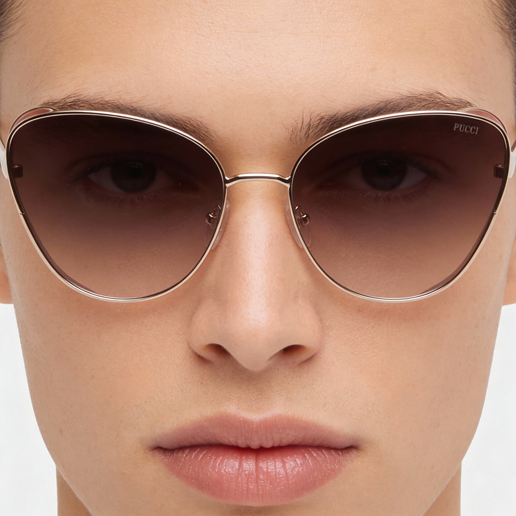 Emilio Pucci Modern Unisex Metal Frame Polycarbonate Lens UV Protection Non-Polarized Sunglasses 61-18, Photo 3