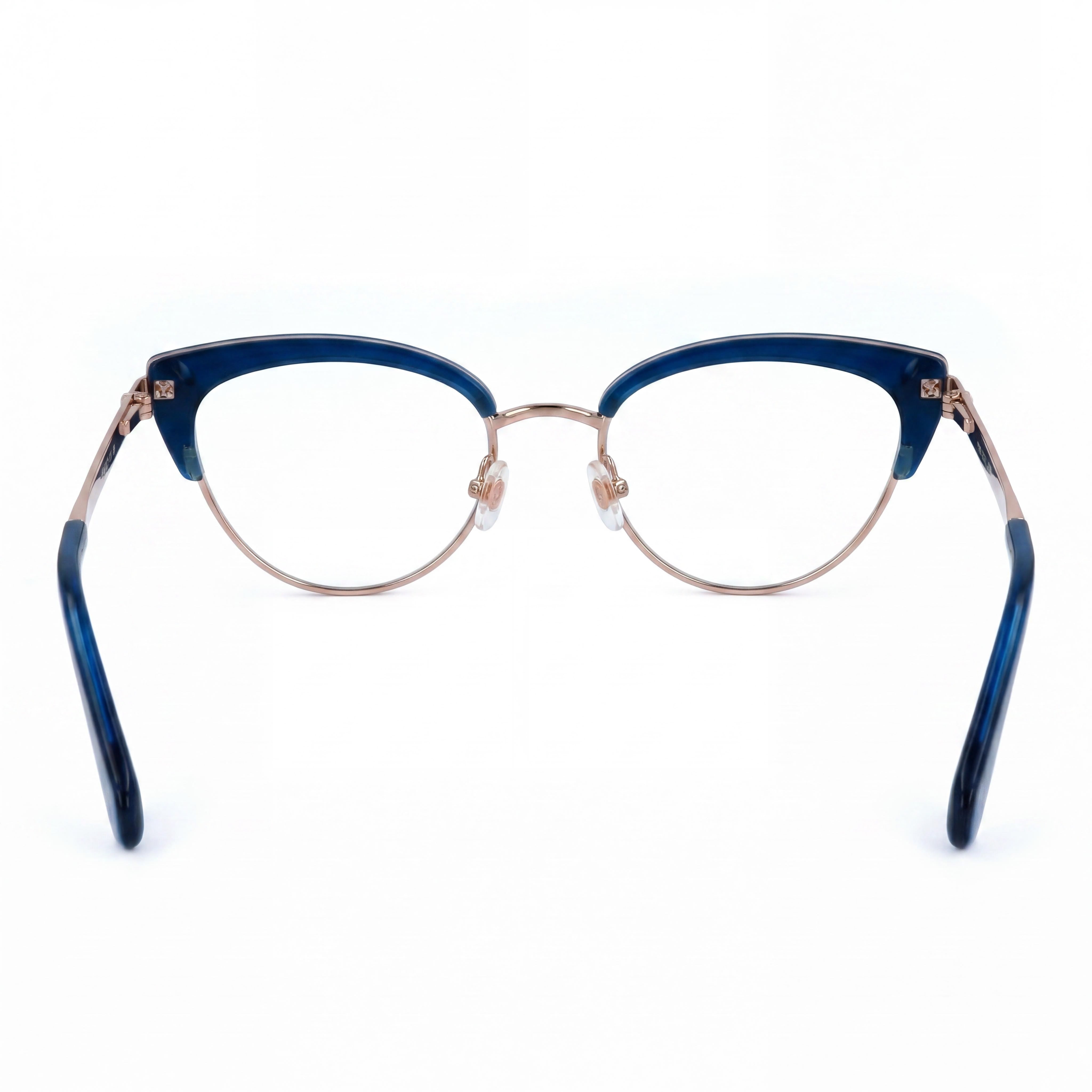 kate spade new york Jailyn Gafas de Metal Cat Eye de Moda para Mujer Armazón Azul/Dorado, Lente de 50 mm, Puente de 18 mm, Patilla de 140 mm, Photo 3