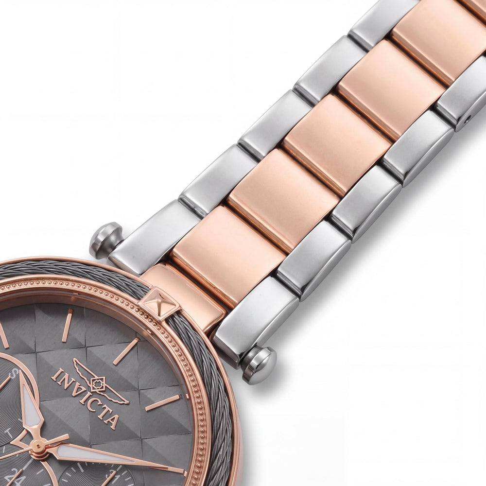 Reloj Invicta Bolt 28963 de cuarzo de acero inoxidable tono oro rosa de 36.5 mm para mujer