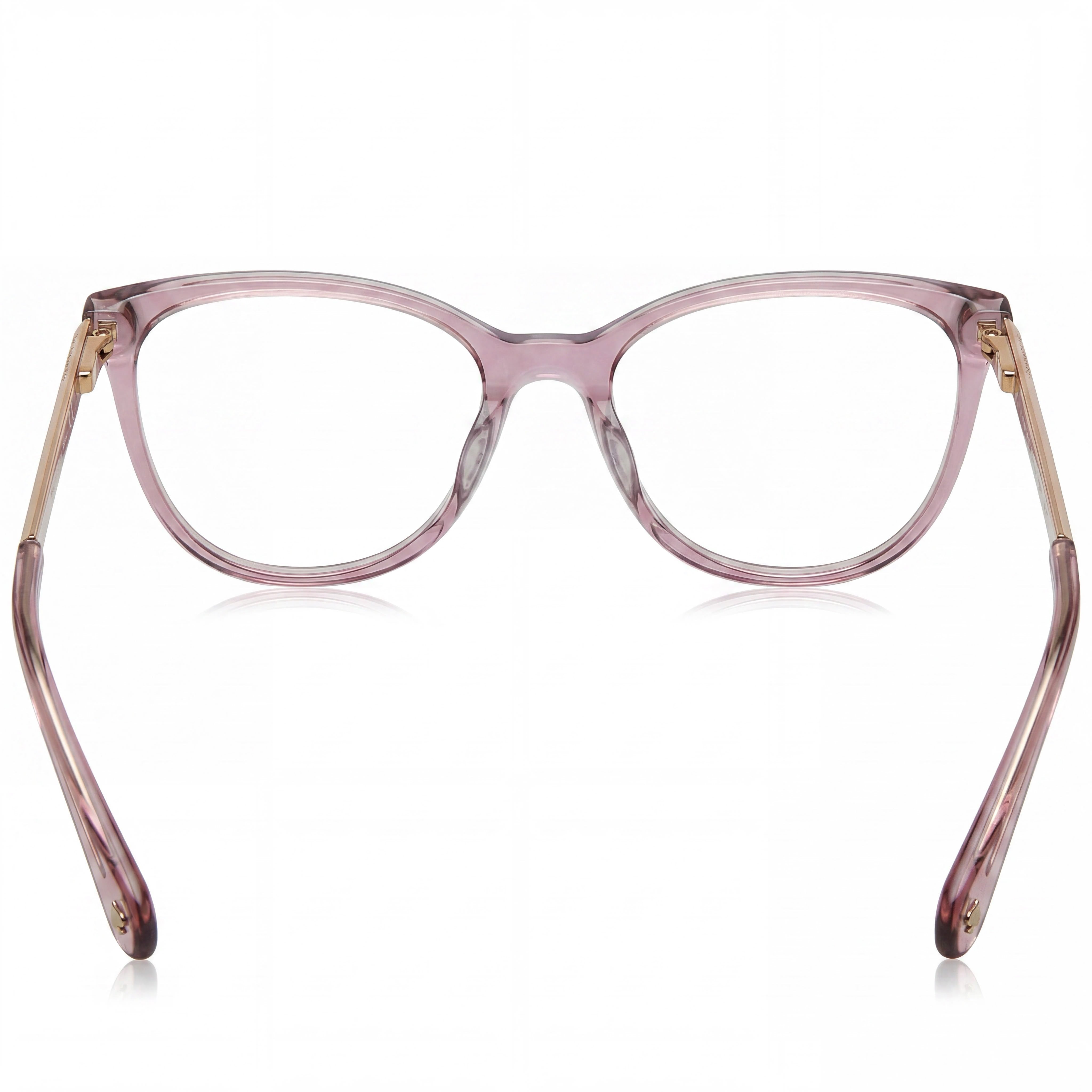 Kate Spade New York Kimberlee Women's Crystal Pink Gold Plastic frame with Crystal Pink Polycarbonate non- lenses 52mm Eyewear, Photo 3