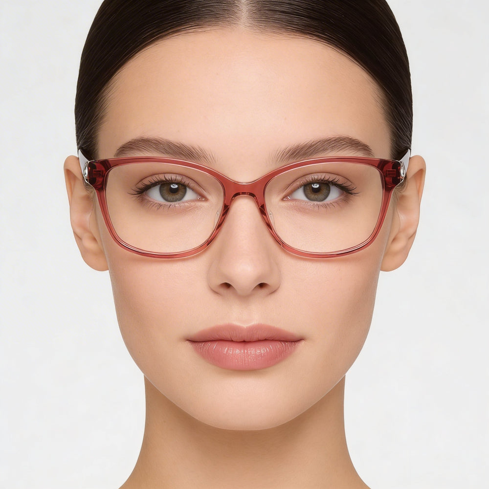 Kate Spade New York Modern Women's Sunglasses with Acetate Burgundy Frame and Polycarbonate Lenses 53mm