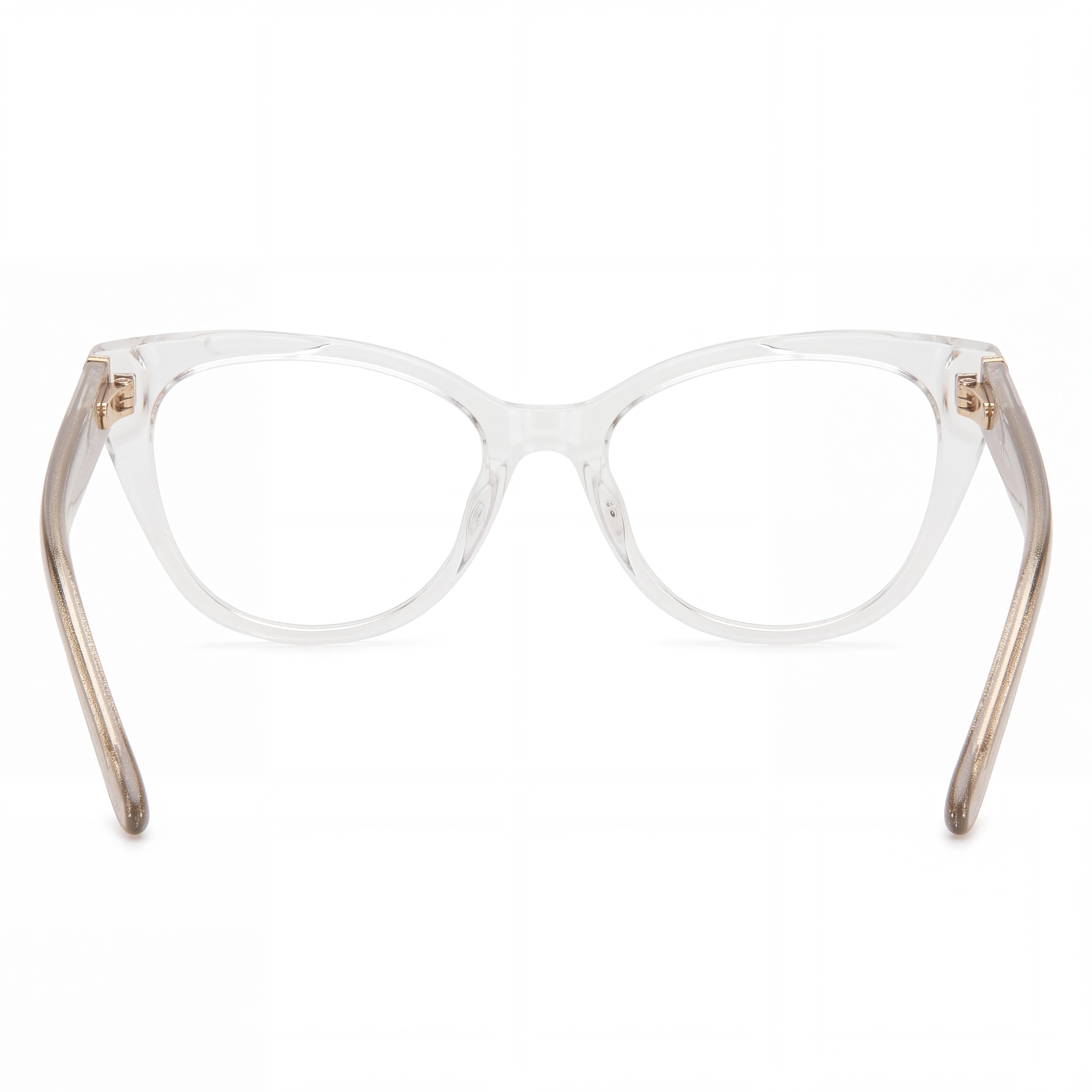 Juicy Couture 255 /G 900 Women's Crystal Plastic Frame Eyeglasses, Polycarbonate Multicolor Lenses, 53mm, Photo 3