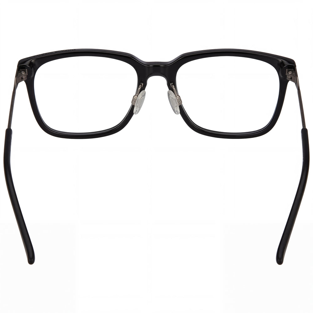 Gafas de sol unisex de la colección Modern de Under Armour con montura de acetato negro y lentes de policarbonato, tamaño 55 mm