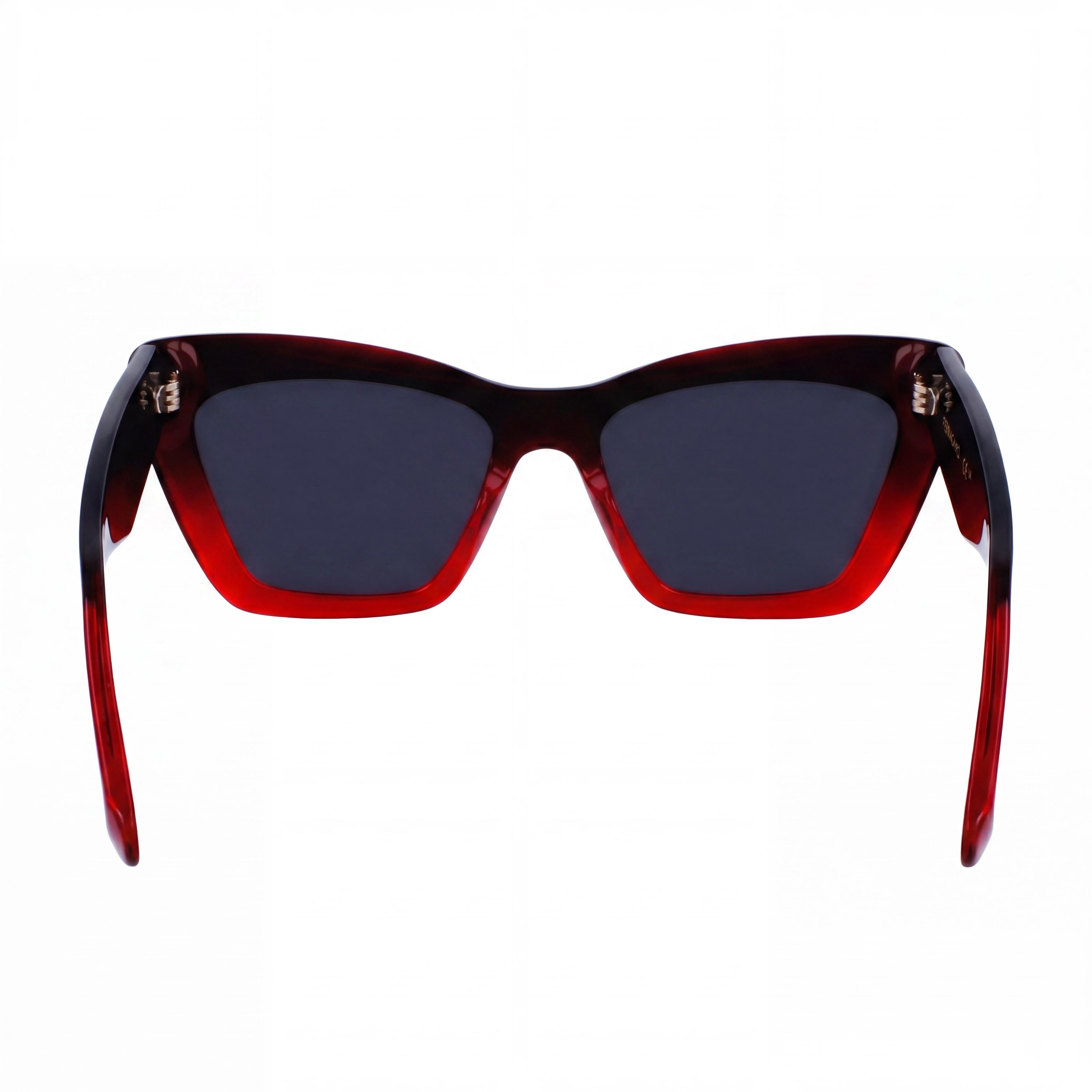 Salvatore Ferragamo Sf929sn Gafas de Sol de Mujer Transparentes Degradado Rojo Oscuro Acero Inoxidable Protección UV No Polarizadas 55mm, Photo 3