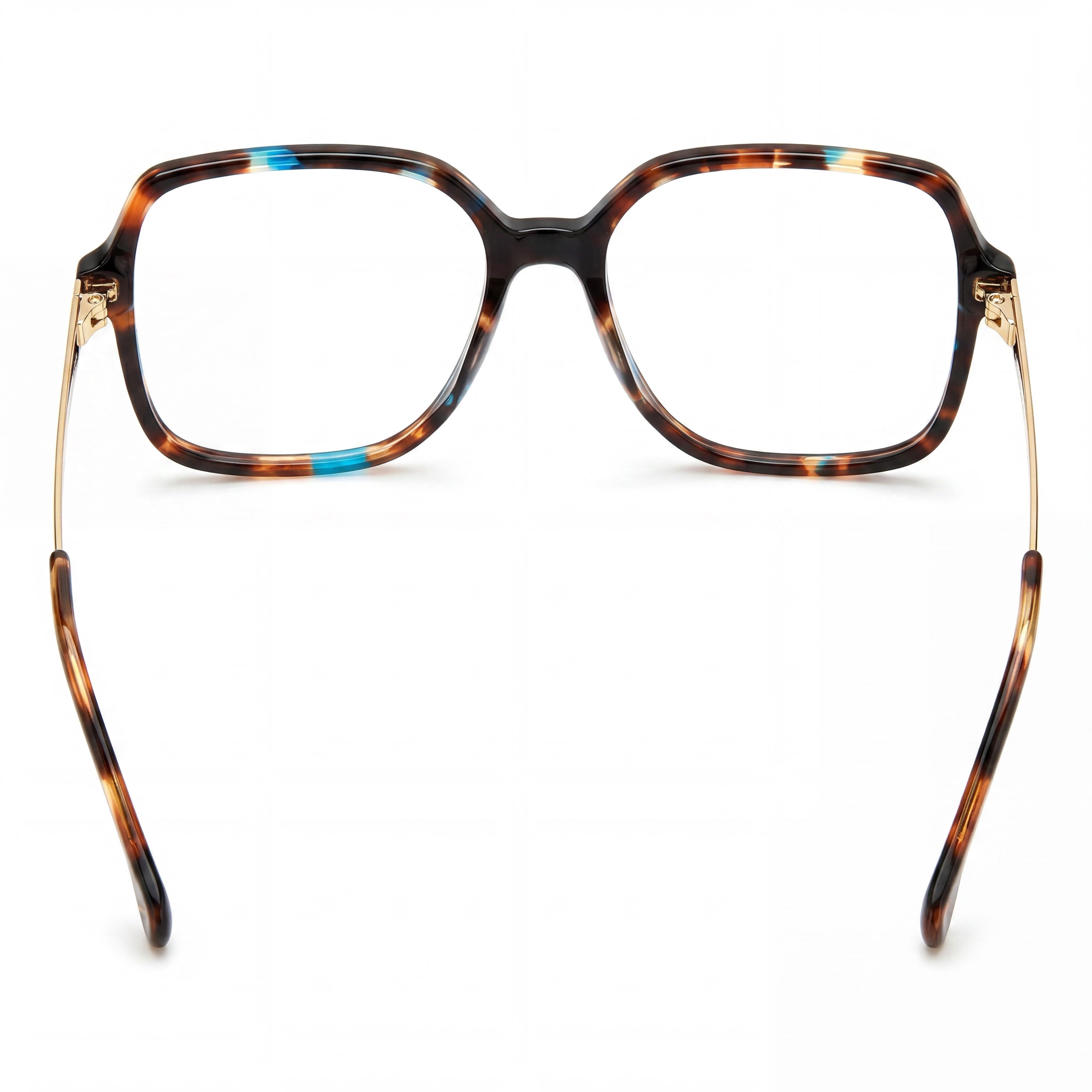 Carrera 3038 Brown Blue Rectangle Eyeglasses for Women, Acetate 55mm, Photo 3