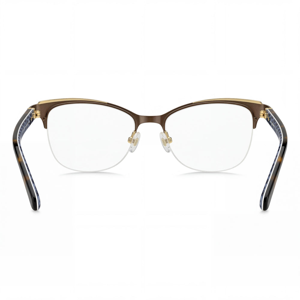 Gafas de sol Kate Spade New York Brieana 09Q para mujer, de acetato color habana marrón, semi-montura, rectangulares y cuadradas, de 52 mm