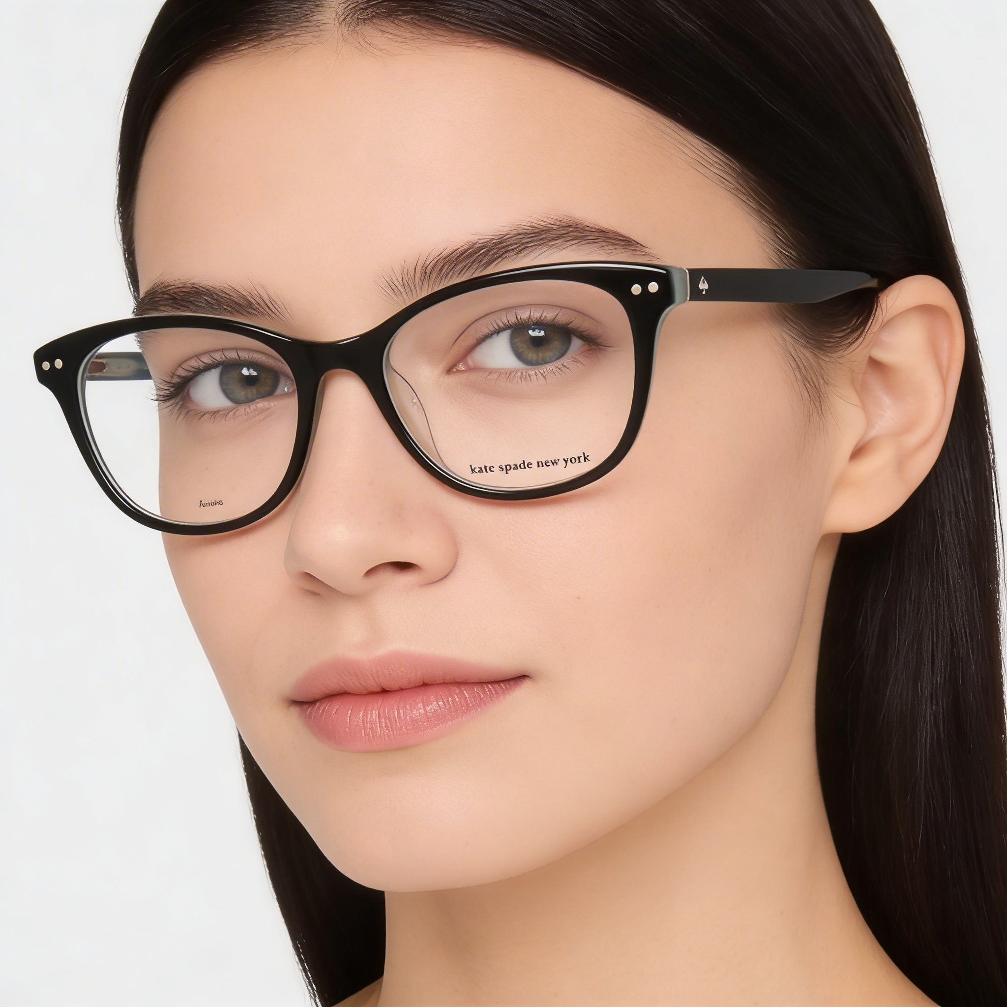 kate spade new york KAMILA Gafas Cuadradas Verdes de Acetato para Mujer, Cristales de Demostración Transparentes, Aptas para Prescripción Médica 50-17-140, Photo 4