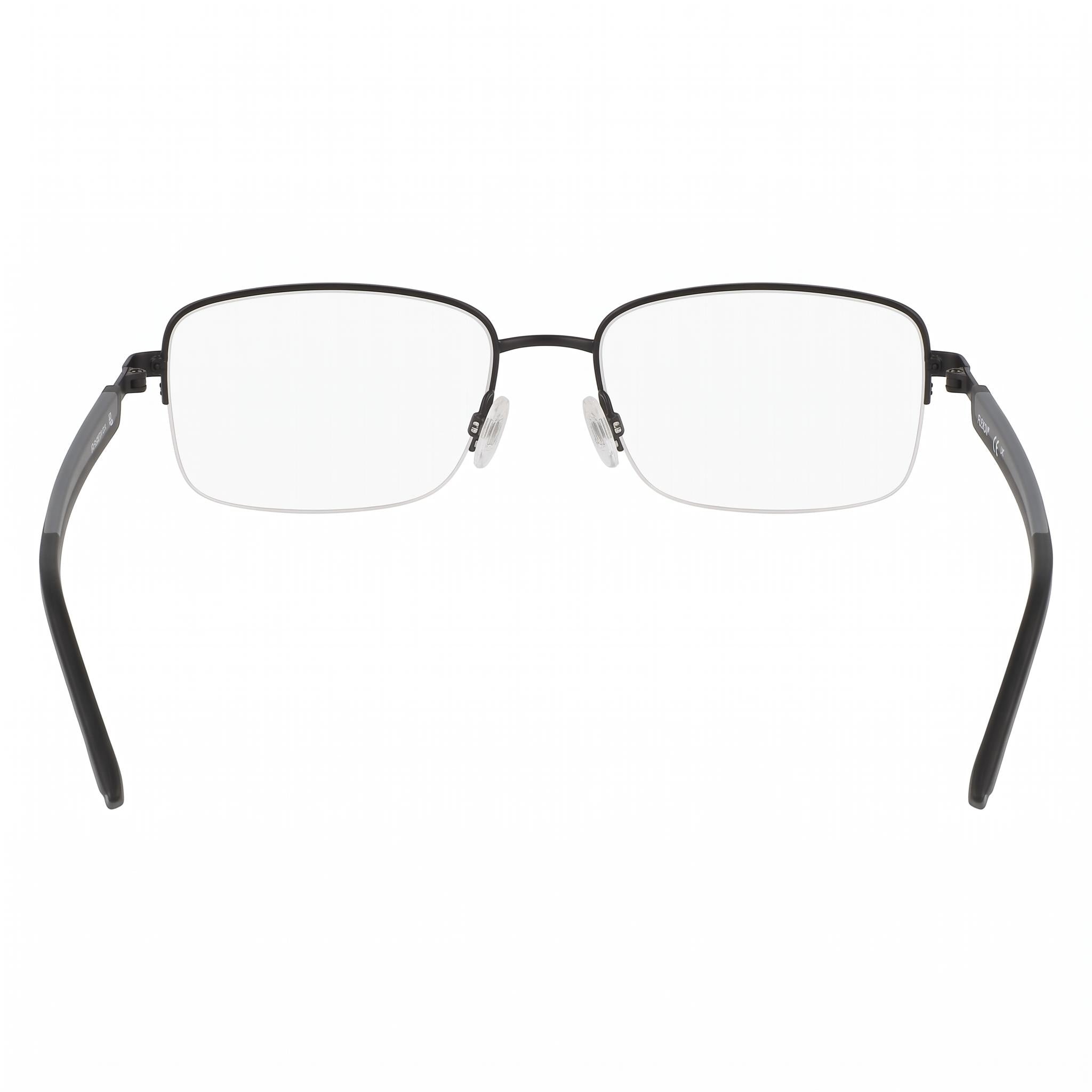 Gafas ópticas Flexon H6084 para mujer con montura metálica negra mate, lentes de 57 mm y puente de 17 mm, Photo 4