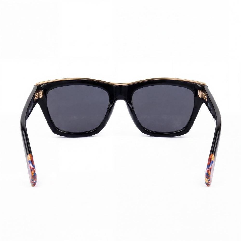 M Missoni Mis0067/S Women's Black Burgundy Acetate Sunglasses with Black Lens UV Protection 53mm