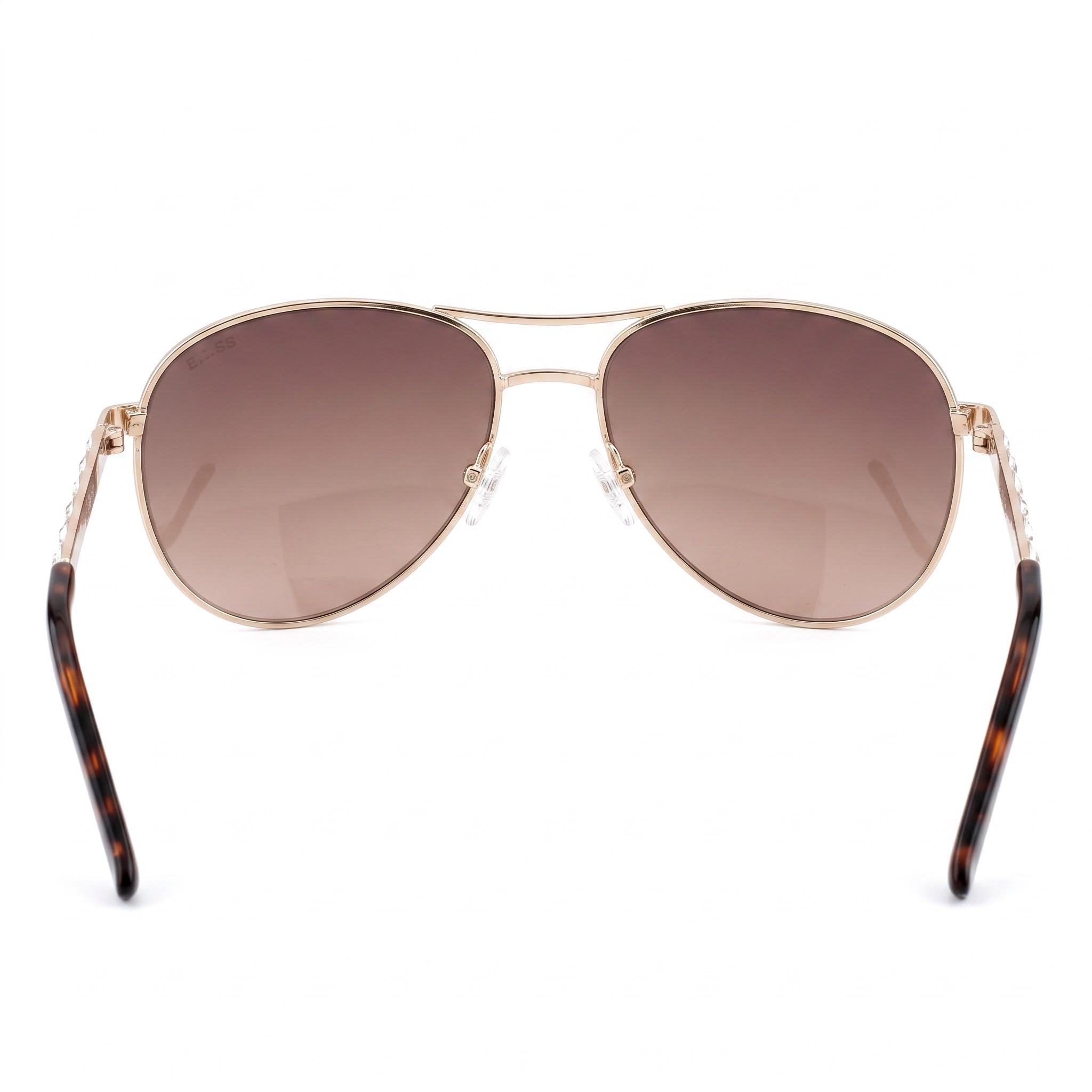 Gafas de sol GUESS para mujer, montura metálica multicolor, lentes marrones no polarizadas, protección UV 100%, 61mm, Photo 4
