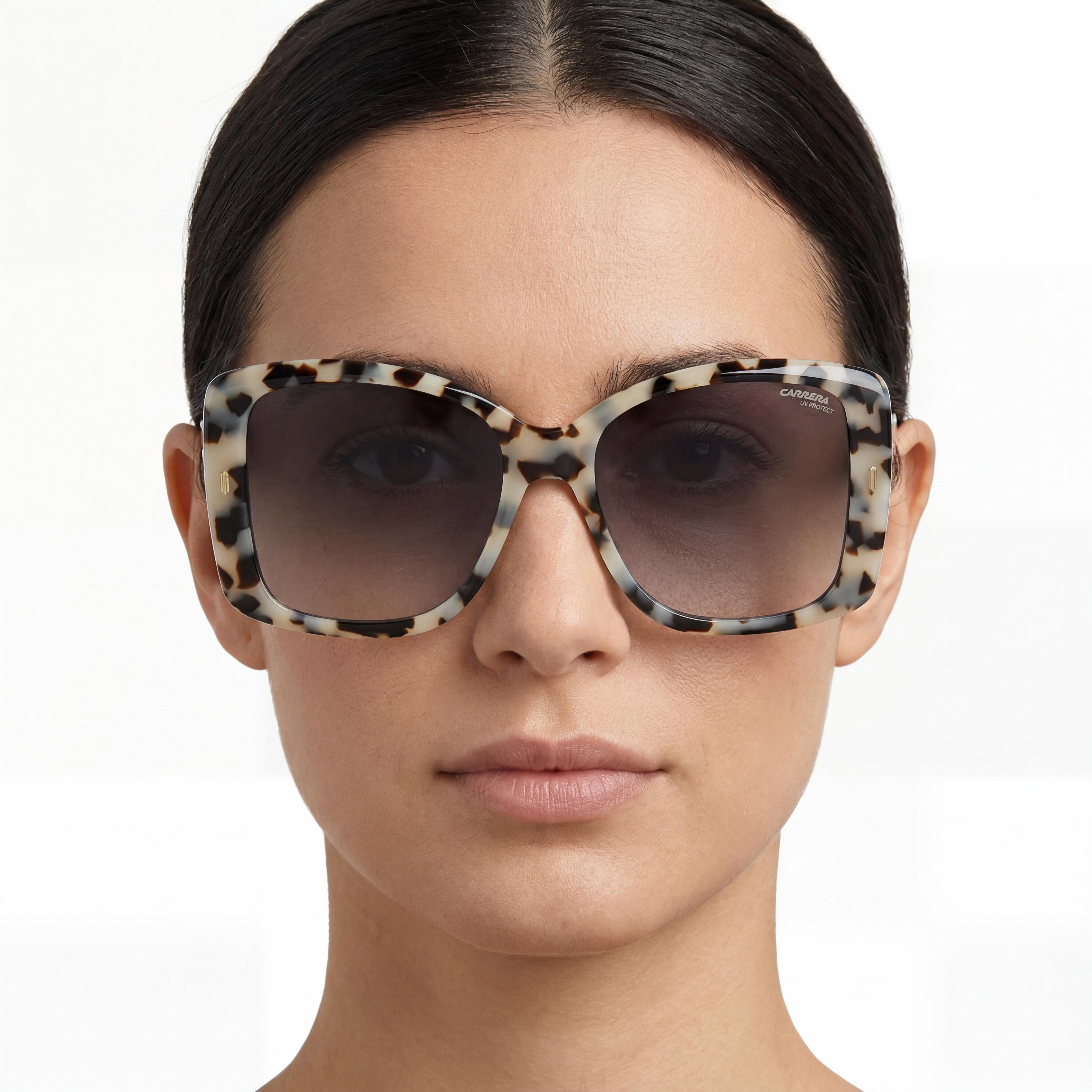 Carrera 3030/S Women's White Havana Polycarbonate Non-Polarized 100% UV Protection Sunglasses 56mm, Photo 5