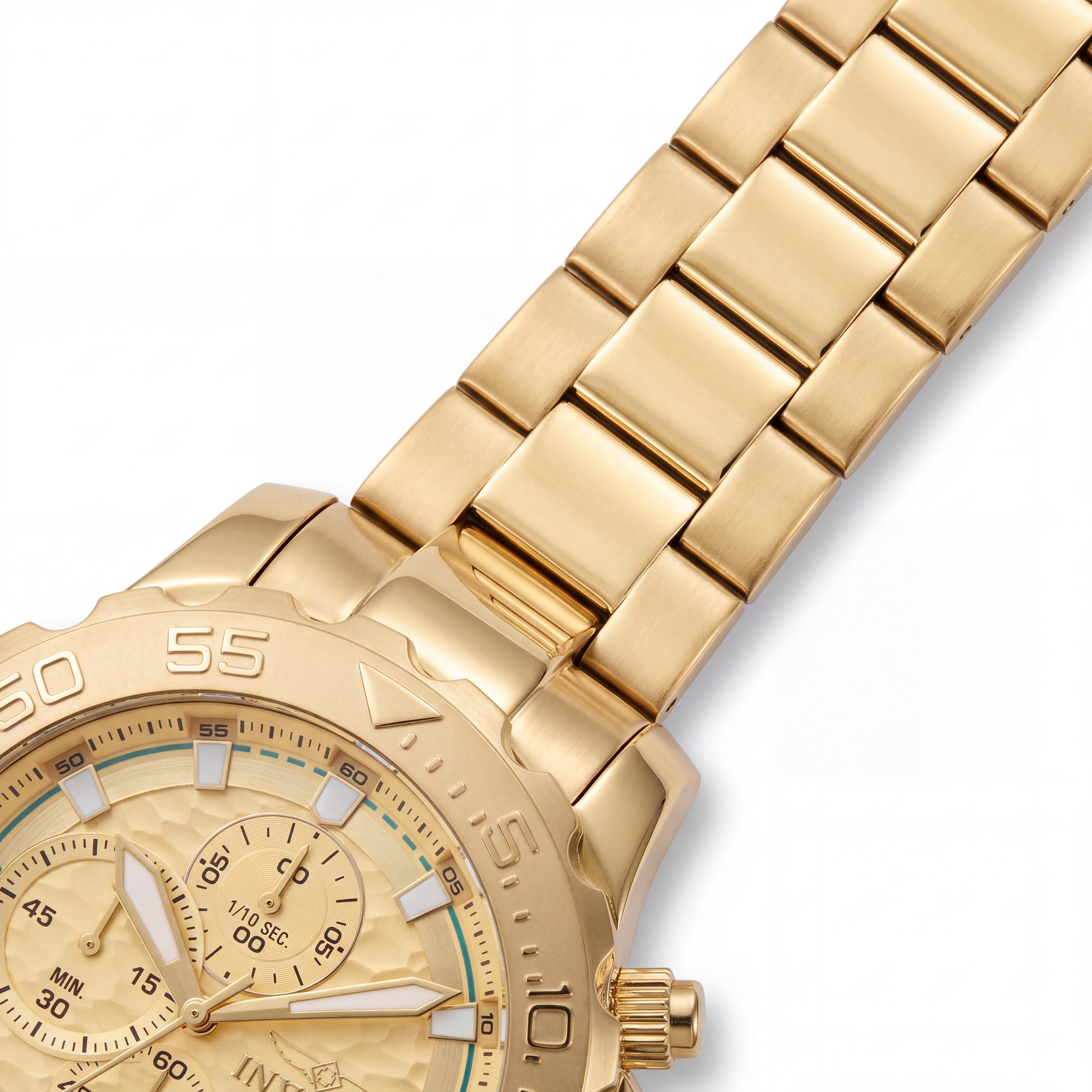 Invicta Pro Diver 50248 Men's Gold-Tone Stainless Steel Chronograph Quartz Watch 54mm Water Resistant, Photo 3