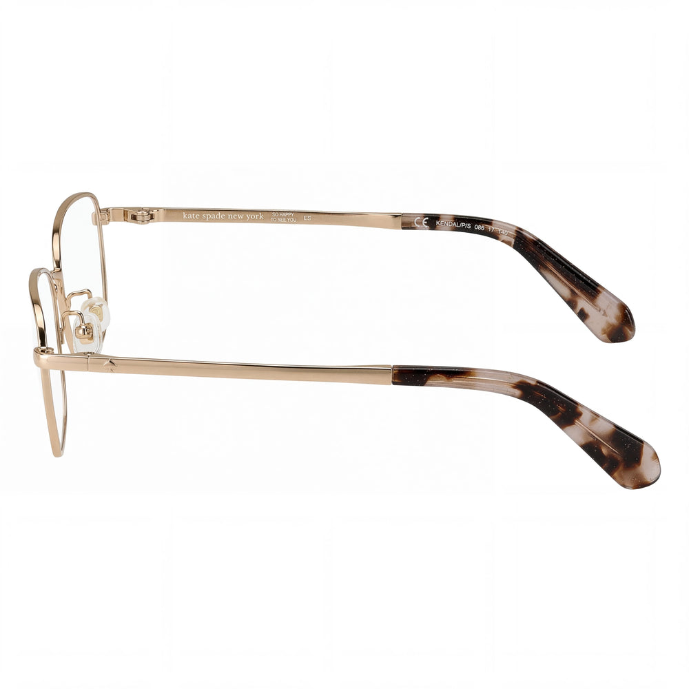 Kate Spade New York Abilene/F Women's Titanium Rose Gold Rectangle Eyeglasses 52mm