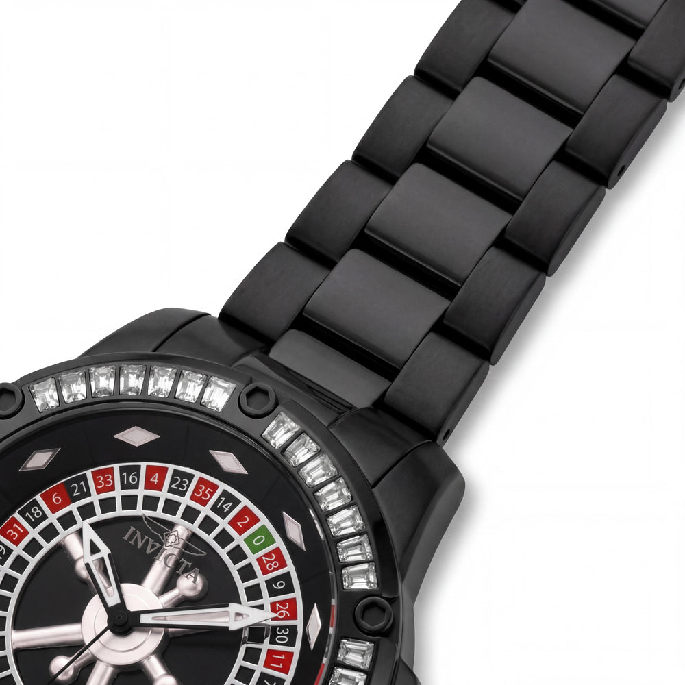 Invicta Specialty Collection 28715 Men's Black Dial Stainless Steel Automatic Movement Bracelet Watch 52mm