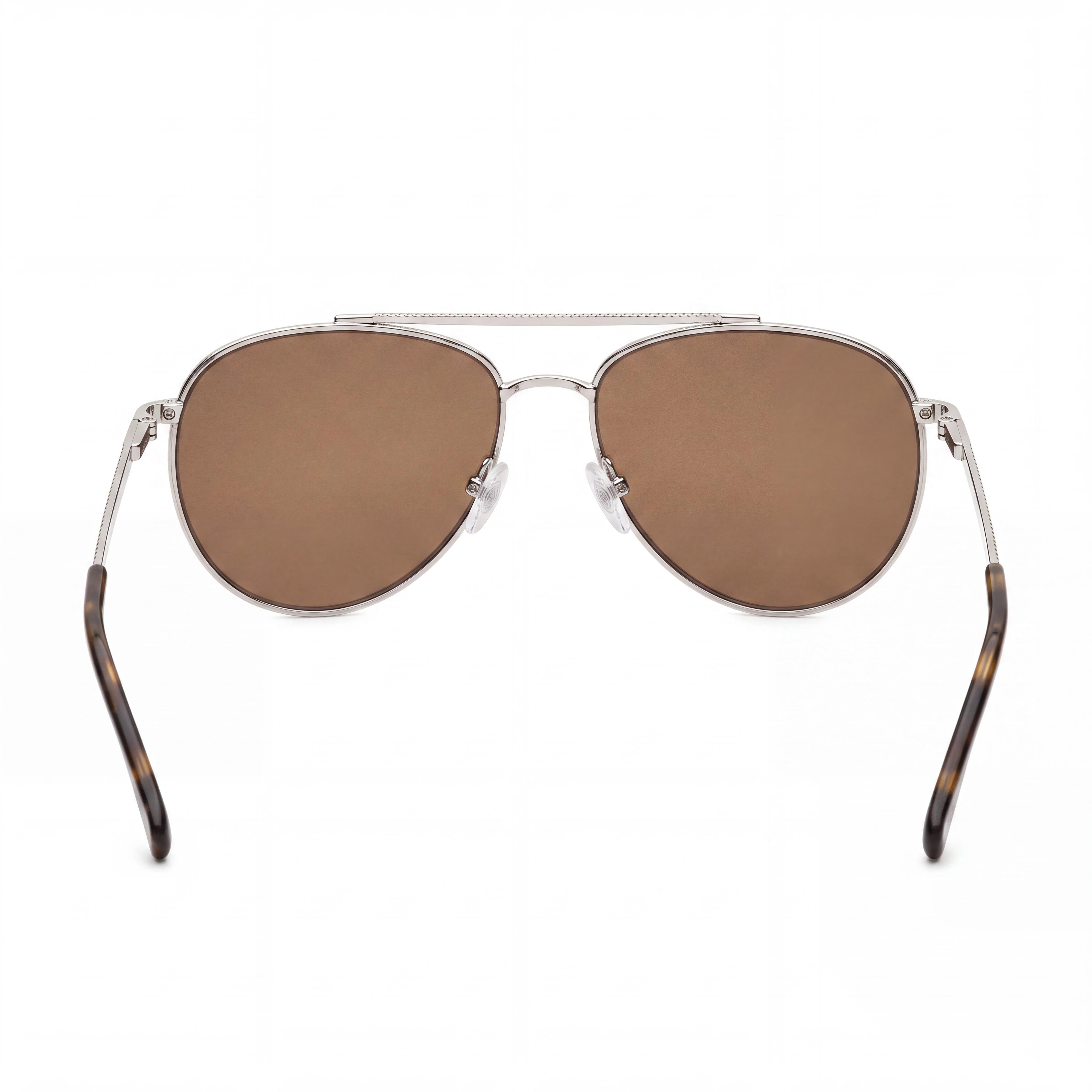 Lacoste L177S Unisex Gunmetal Metal Pilot Frame Brown Polycarbonate Lens UV Protection 57mm Sunglasses, Photo 4