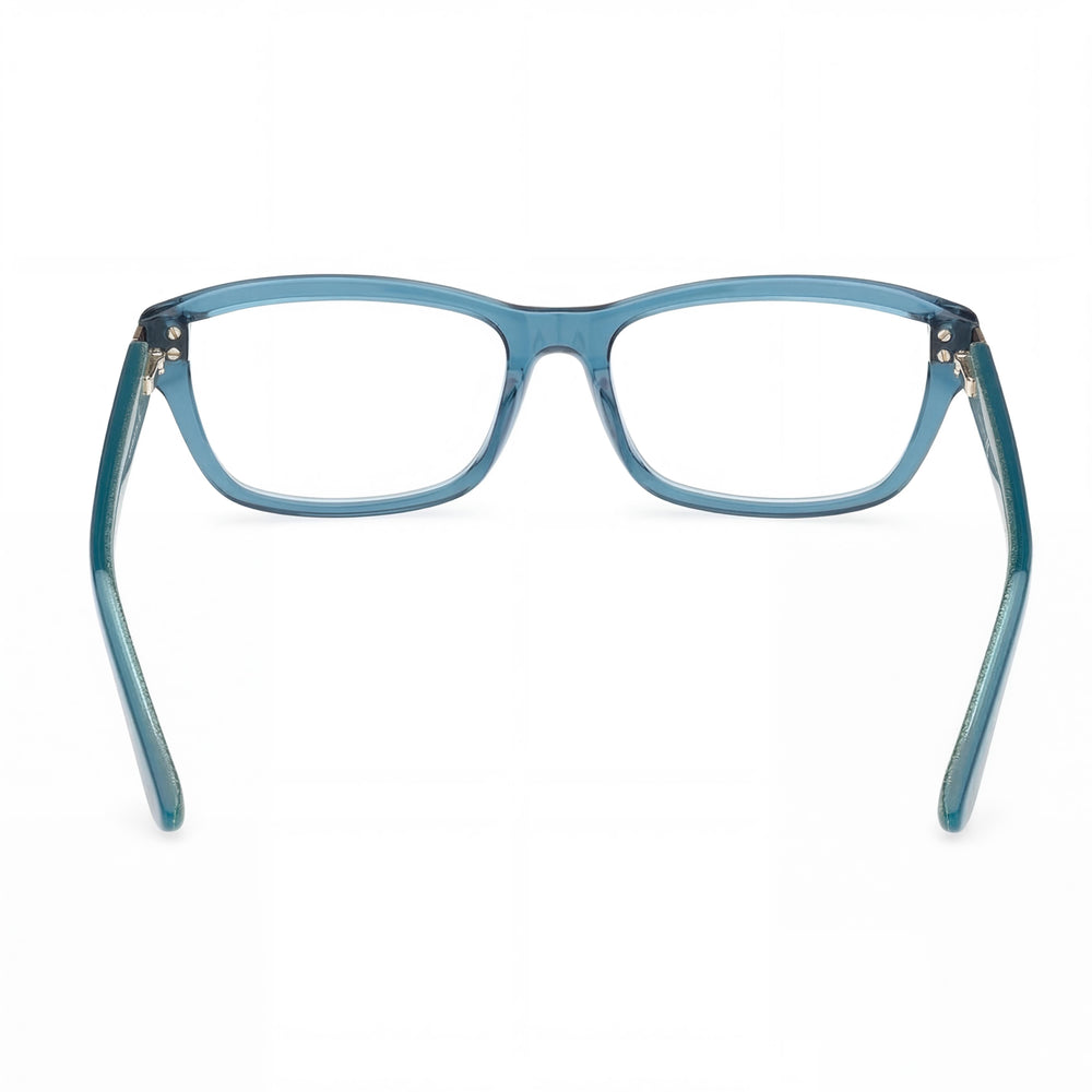 Guess Women's Modern Plastic Frame Eyeglasses in Bright Turquoise with Clear Lenses 54-16-140