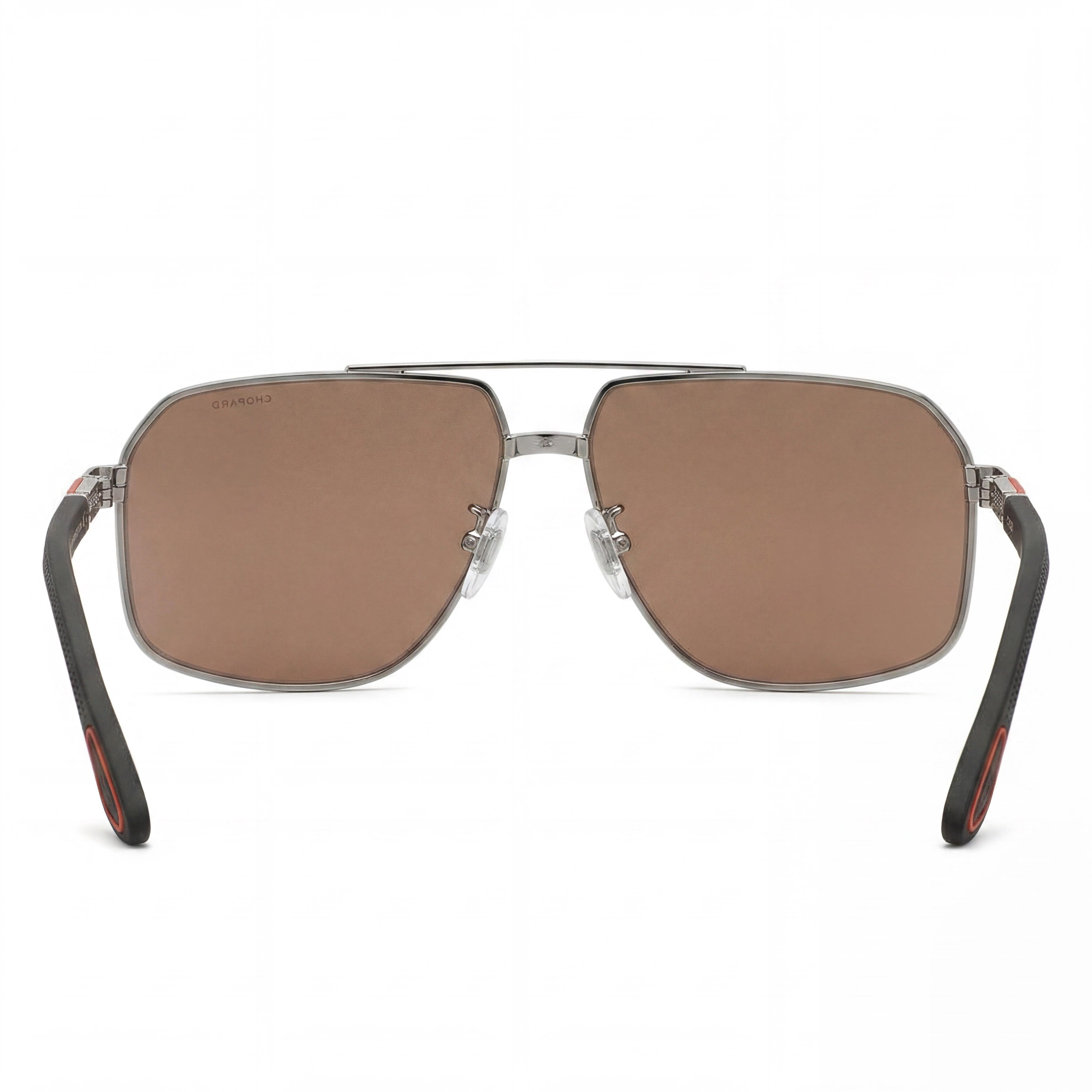Gafas de sol Chopard Schg89 para hombre con montura metálica en rutenio brillante y lentes de nailon de base biológica 66-11-140, Photo 3