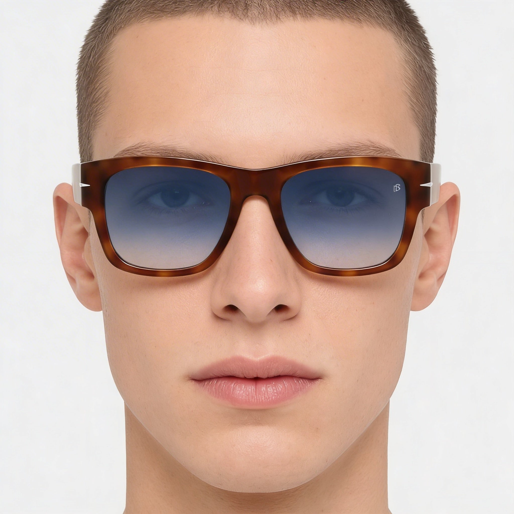 Gafas de sol David Beckham DB 7000/S BOLD unisex Havana Honey Acetato 52 mm Azul degradado, Photo 4