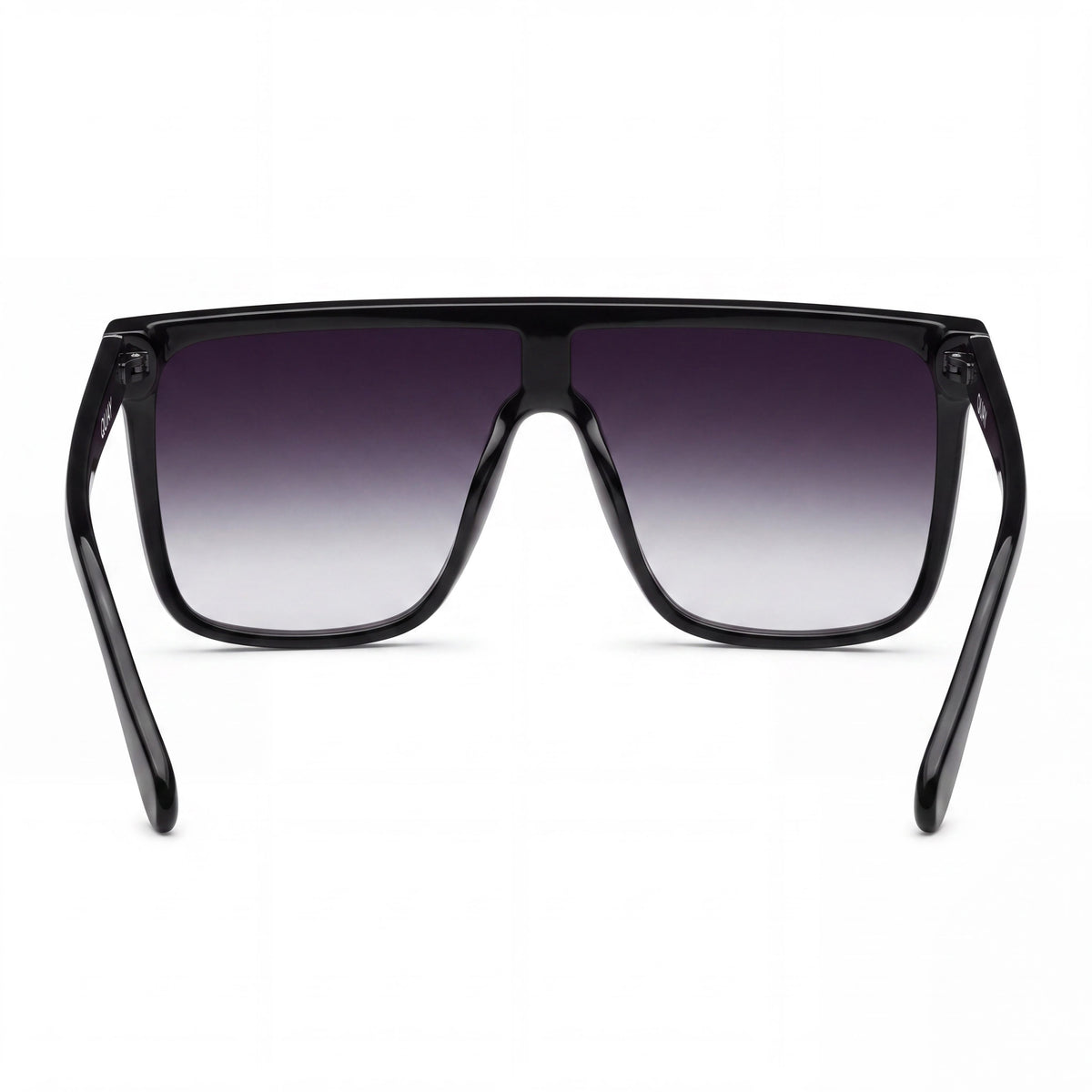 QUAY AUSTRALIA Nightfall Medium Unisex Black Fade Injection Shield Sunglasses UV Protection 140mm, Photo 4