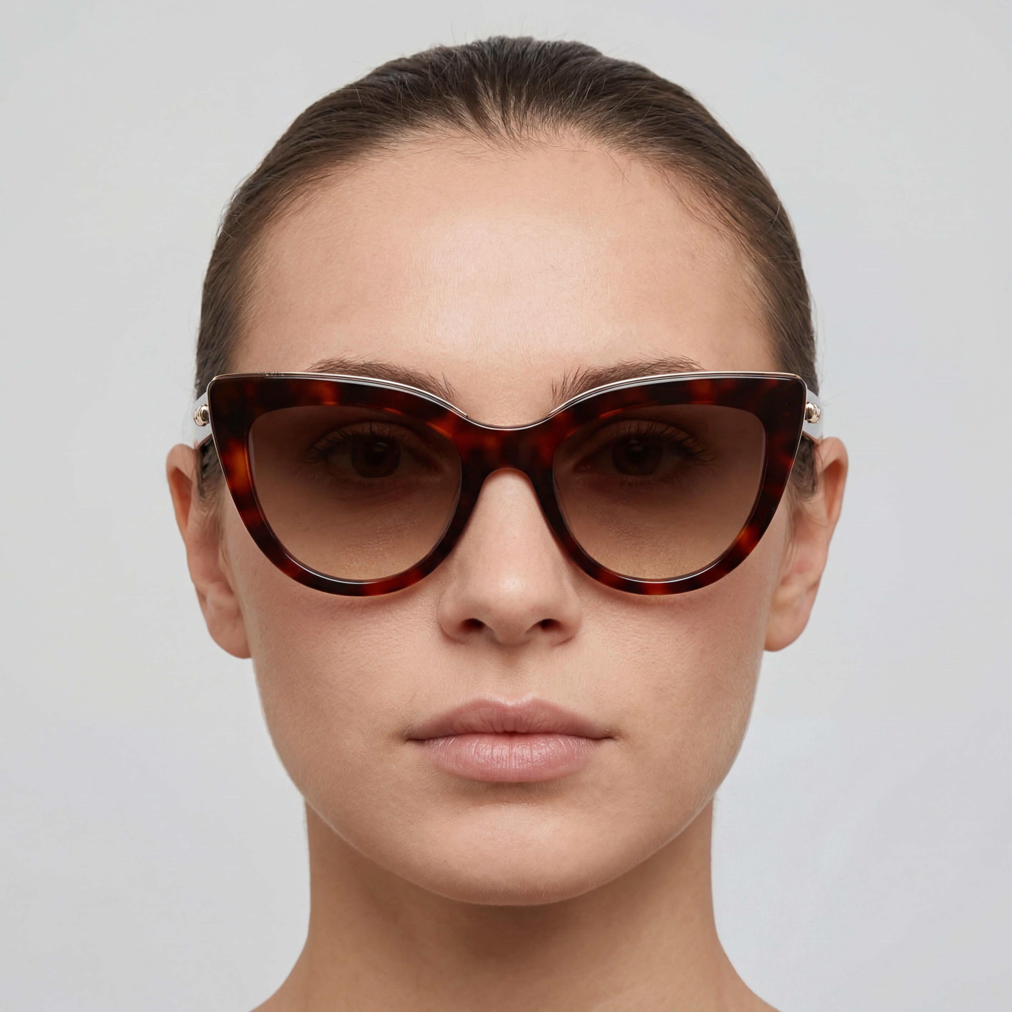 Gafas de sol Longchamp Casual LO686S para mujer, montura de plástico rojo Habana, lentes ZYL marrones, protección UV, 51 mm, Photo 5