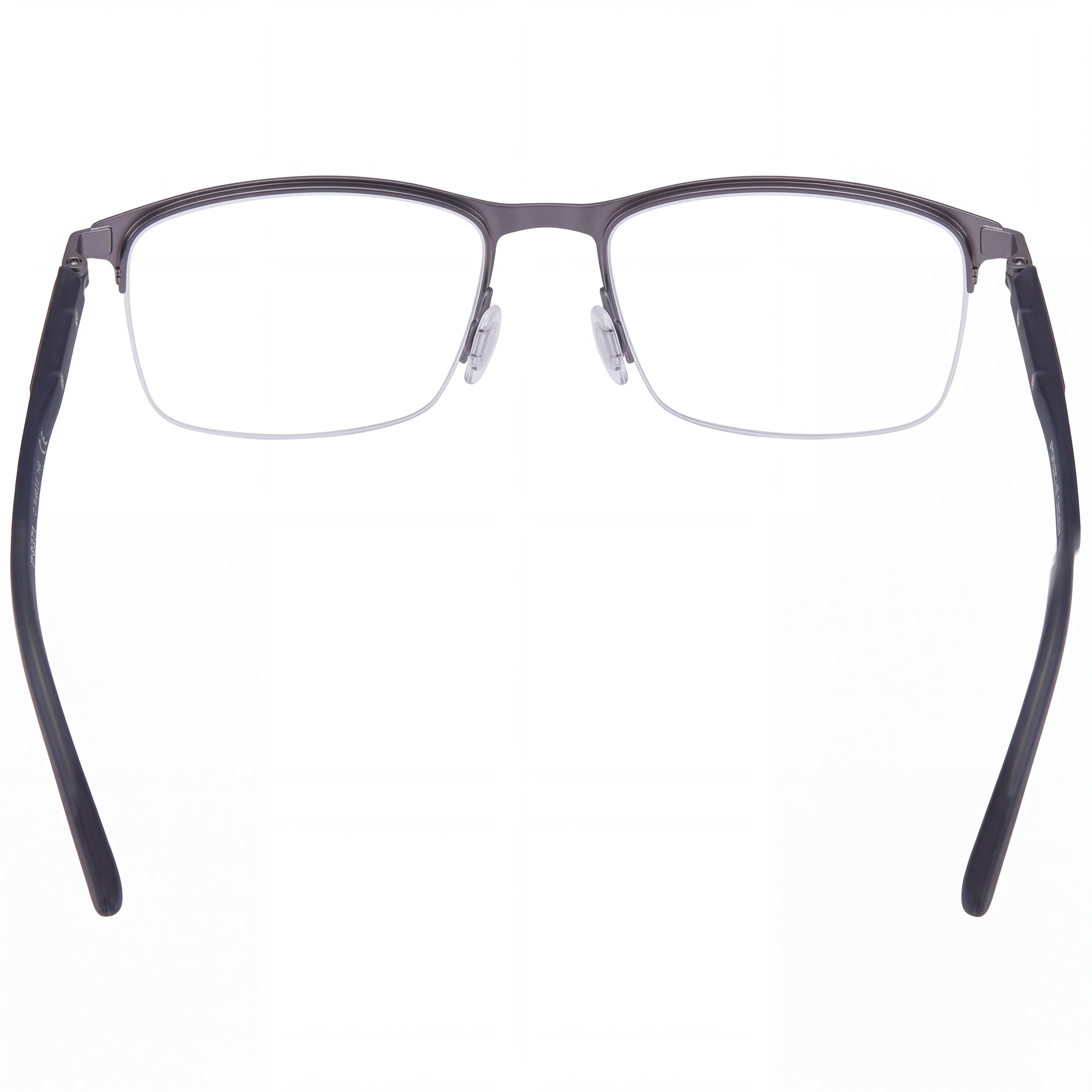 Gafas casuales de metal Porsche Design P8371 para hombre en color gris con lentes de policarbonato transparentes de 54 mm de ancho de lente, Photo 2