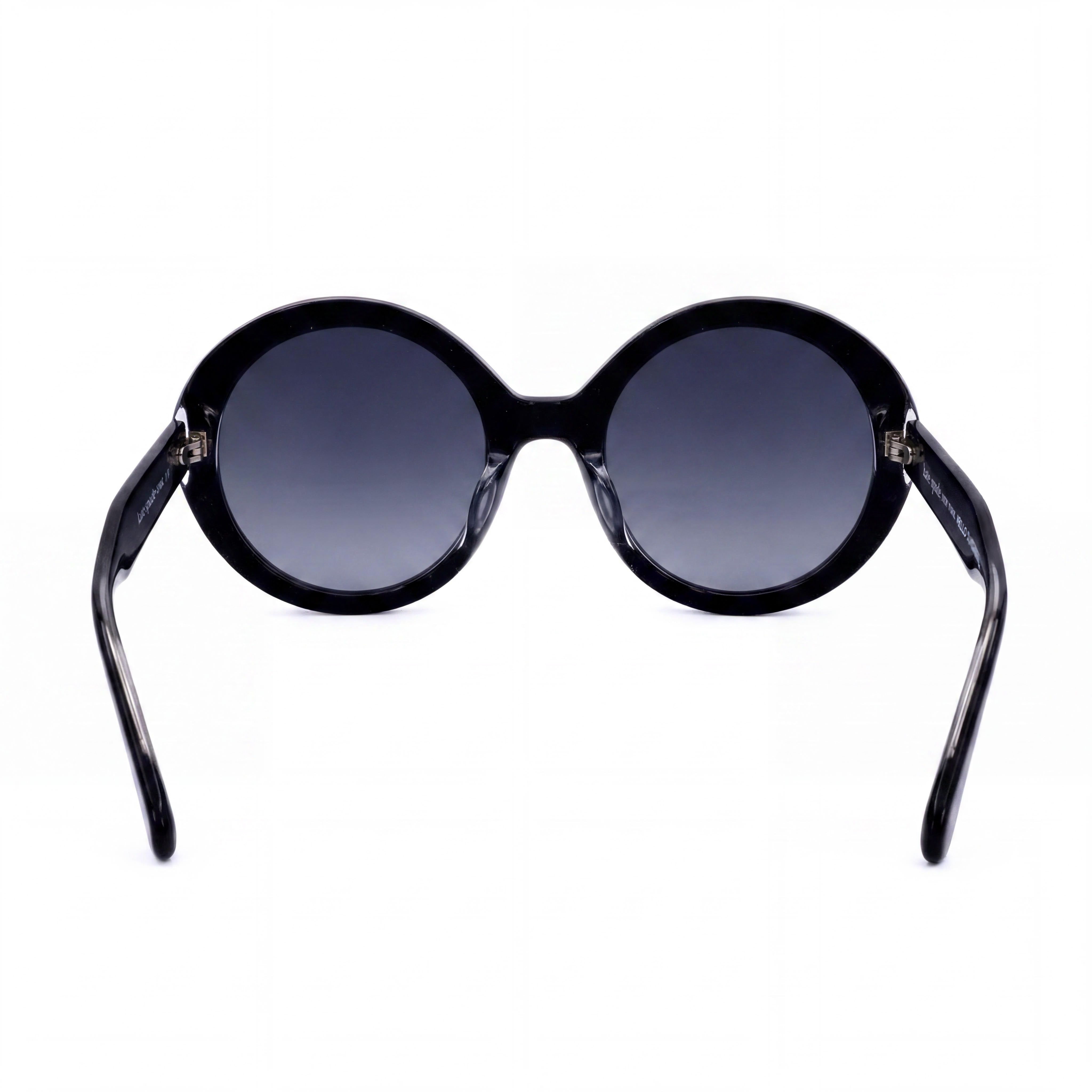 Gafas de sol de acetato negro gris de mujer de temporada Kate Spade New York con lentes negras y protección UV 55 mm, Photo 3
