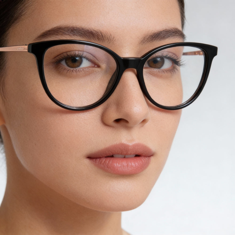 M Missoni Color Line Women's Cateye Black Acetate Eyewear 53mm