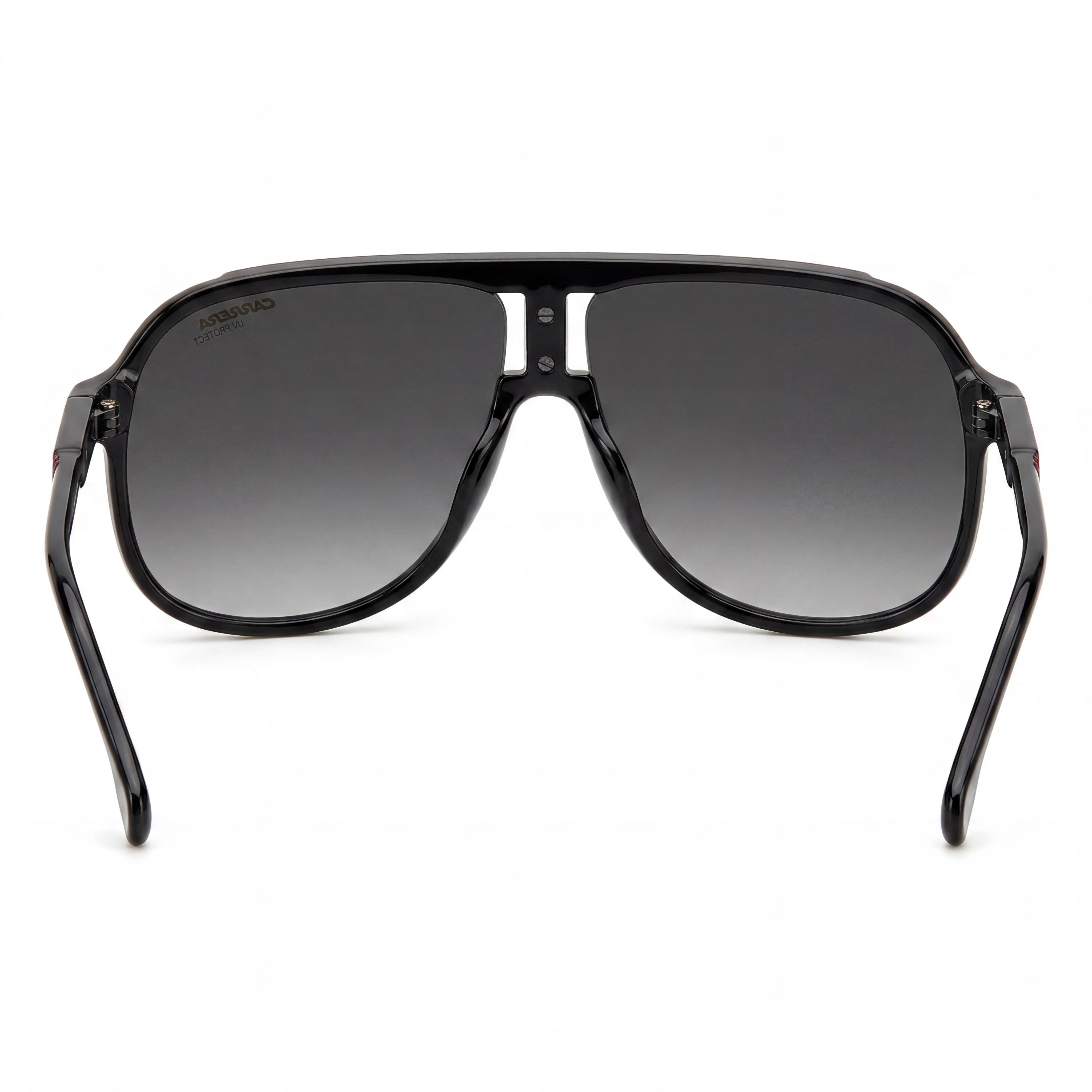 Gafas de sol Carrera Contemporary unisex con protección UV de propionato inyectado, no polarizadas, color negro y rojo, 62 mm, Photo 4