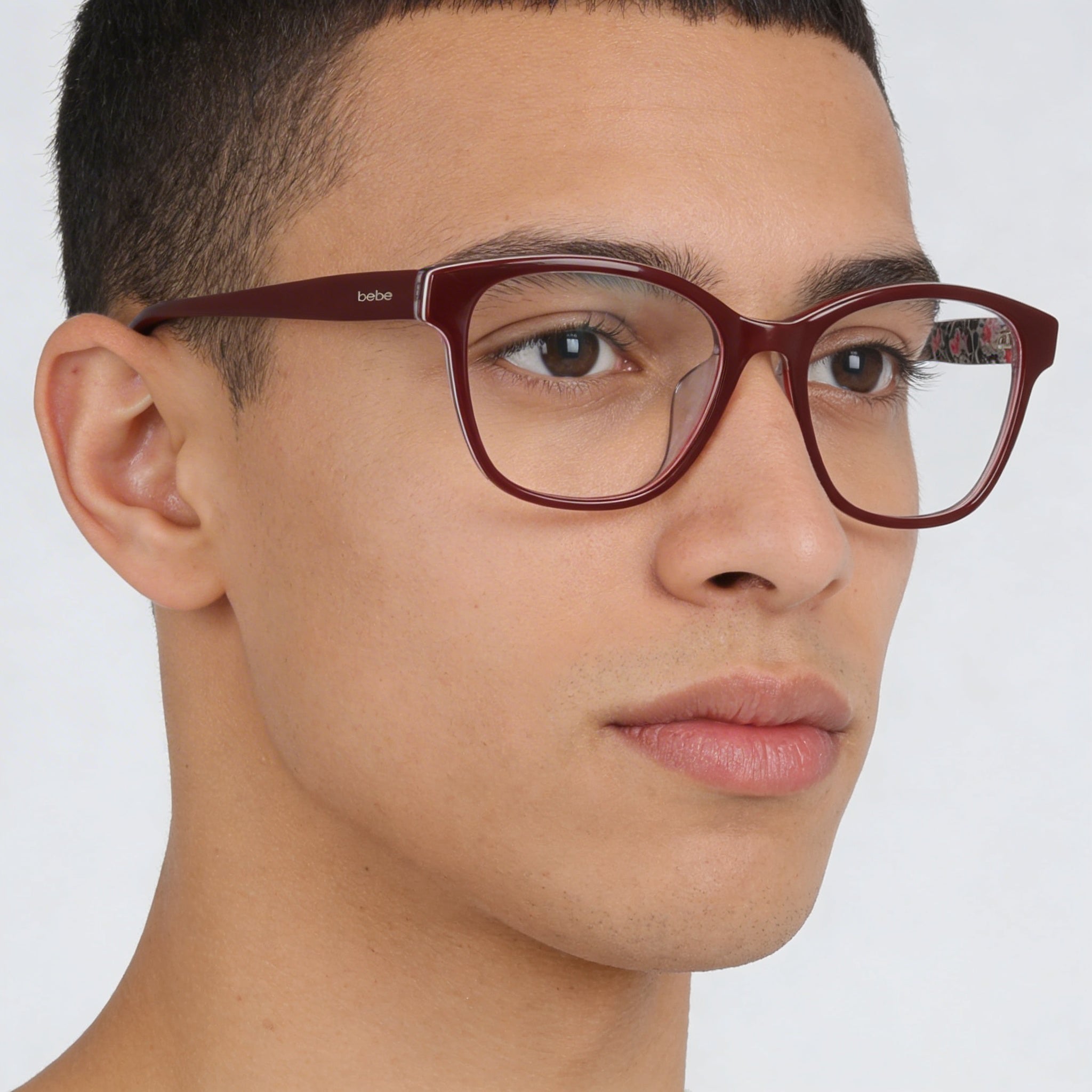Gafas de sol Bebe para hombre Bb5184 con montura metálica, montura Ruby, lentes transparentes, ancho de lente 53mm, Photo 4