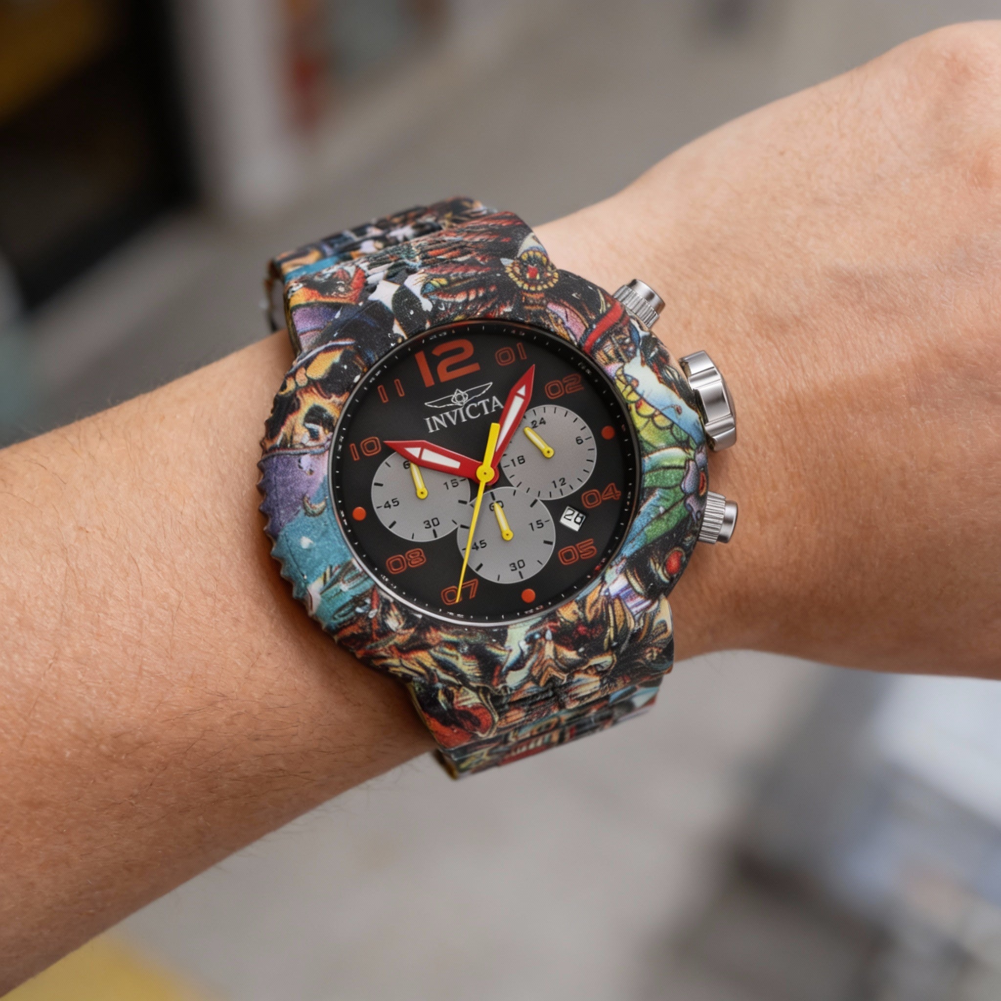 Invicta Pro Diver 43234 Unisex 52mm Quartz Chronograph Diver Multicolor Stainless Steel Watch, Photo 2