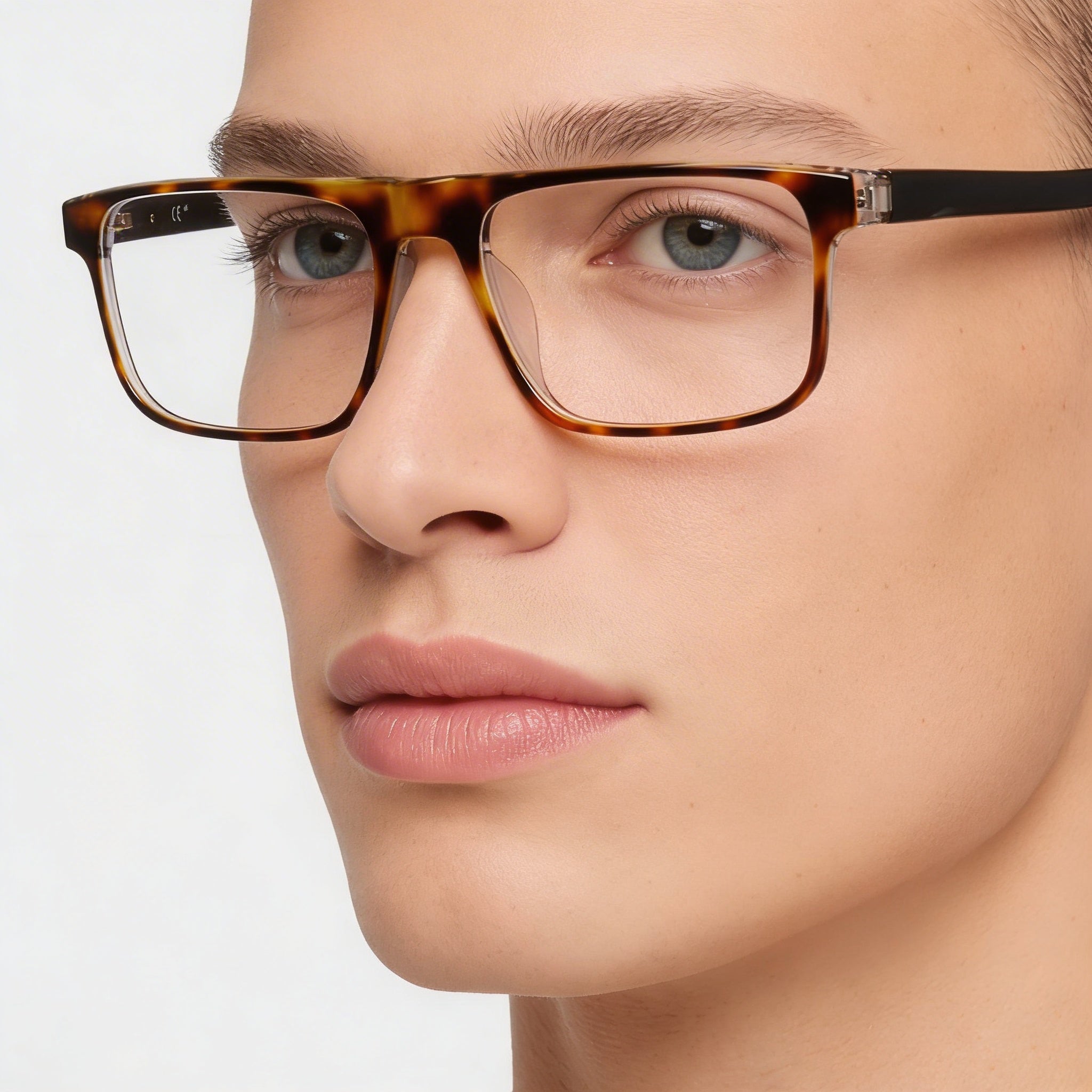 Gafas Nike 7161 Tortoise Crystal cuadradas unisex, de acetato de 54 mm, Photo 4
